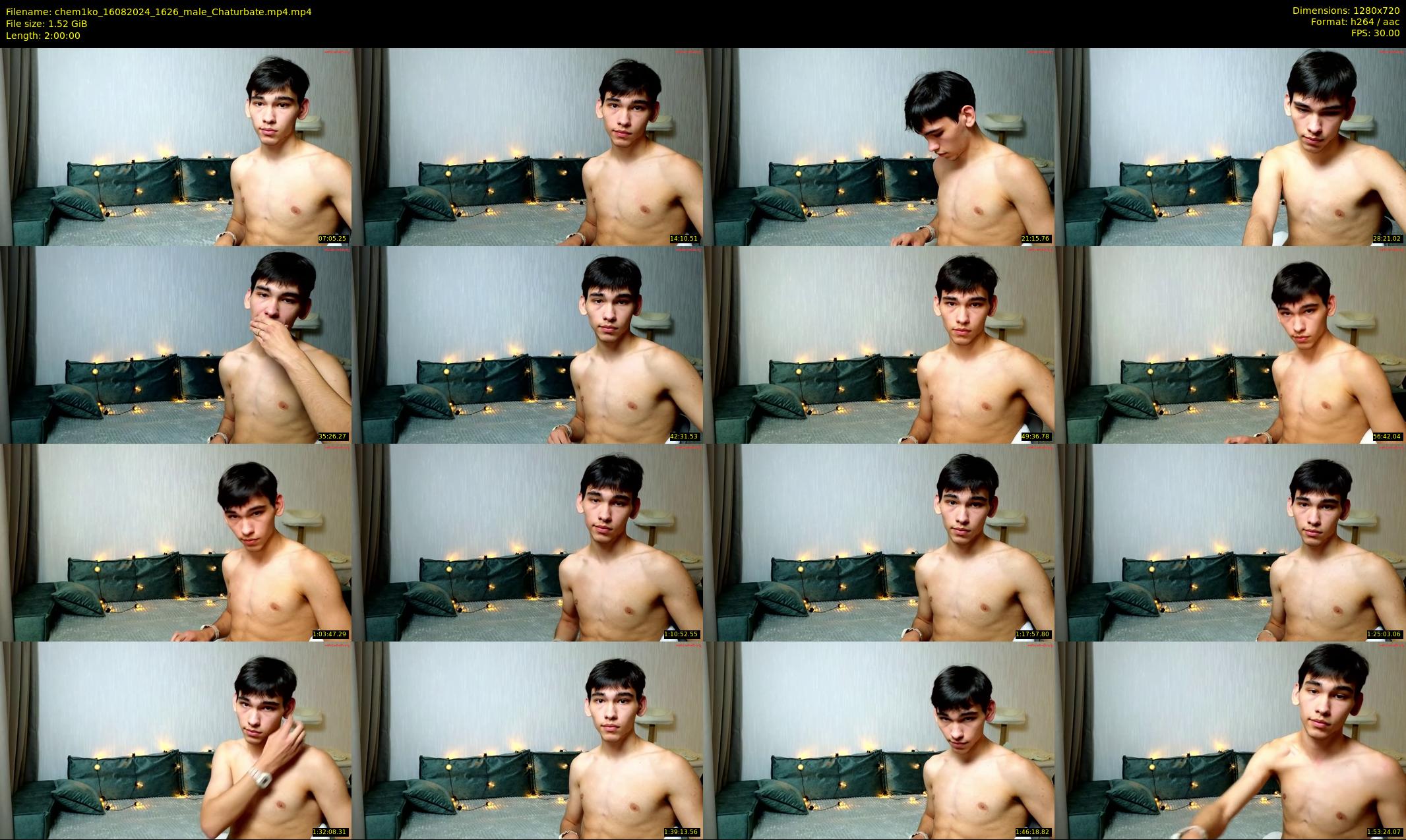 chem1ko — 120 minute Chaturbate male cam show recording, 720p, Aug 16, 2024