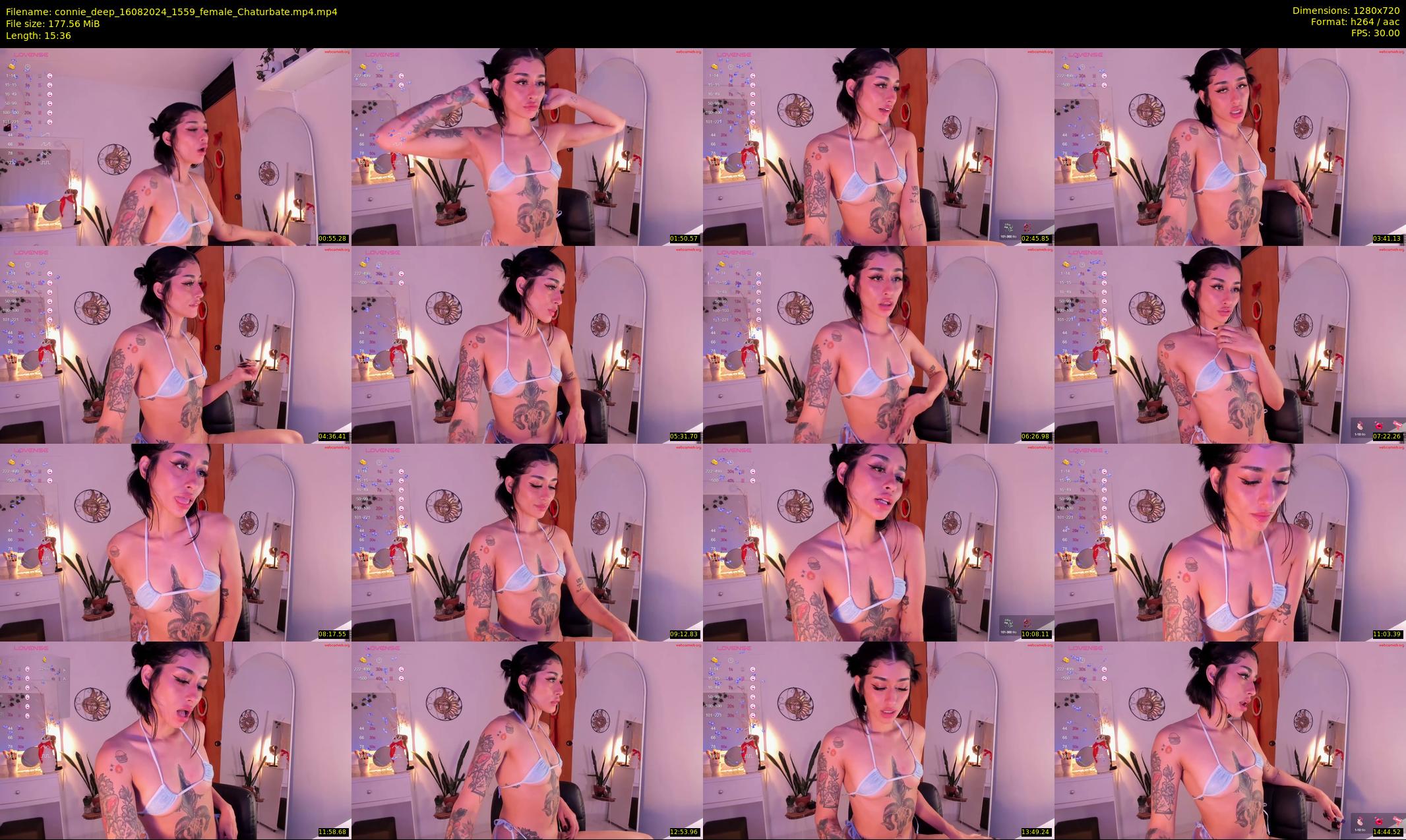 connie_deep — 16 minute Chaturbate female cam show recording, 720p, Aug 16, 2024