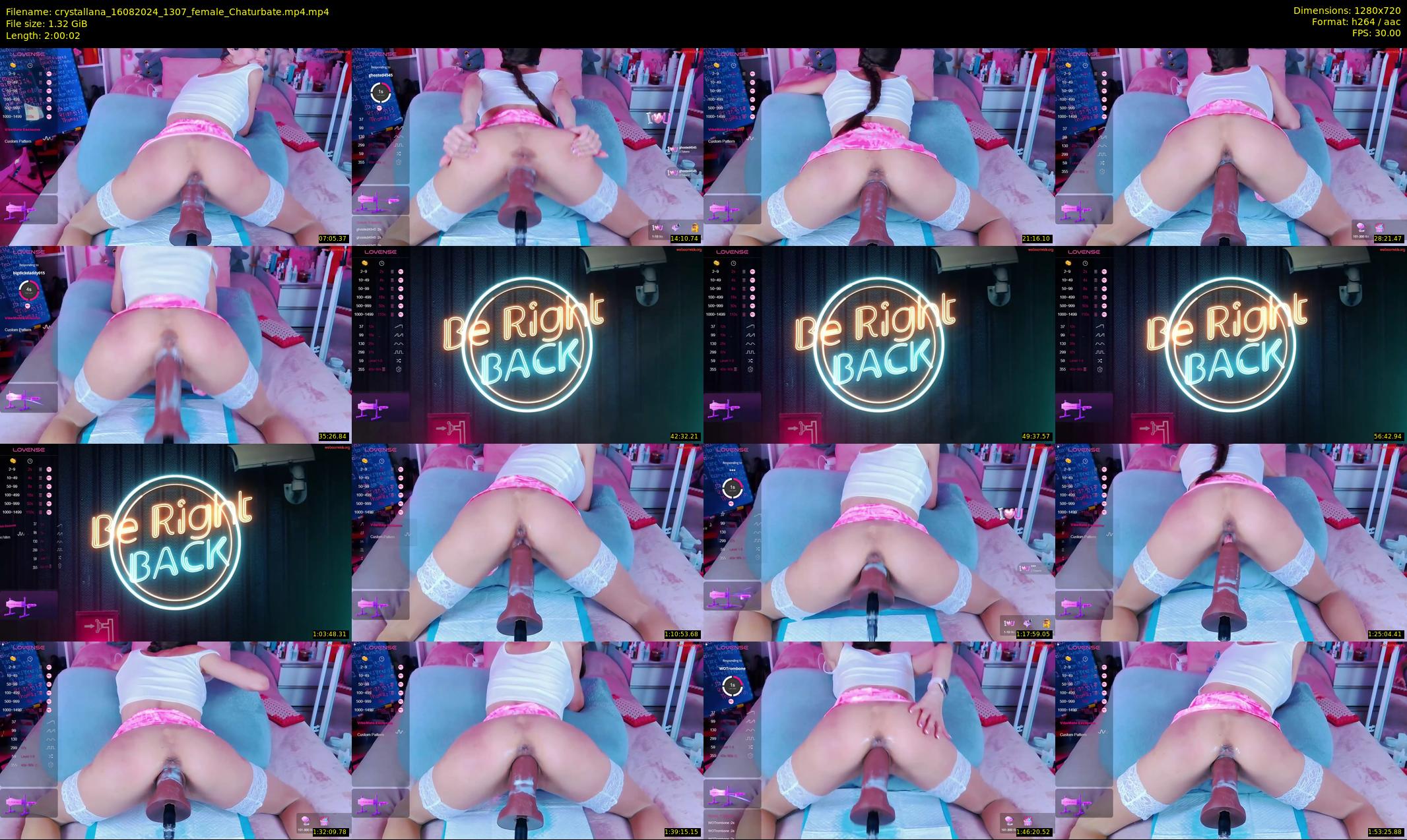 crystallana — 121 minute Chaturbate female cam show recording, 720p, Aug 16, 2024