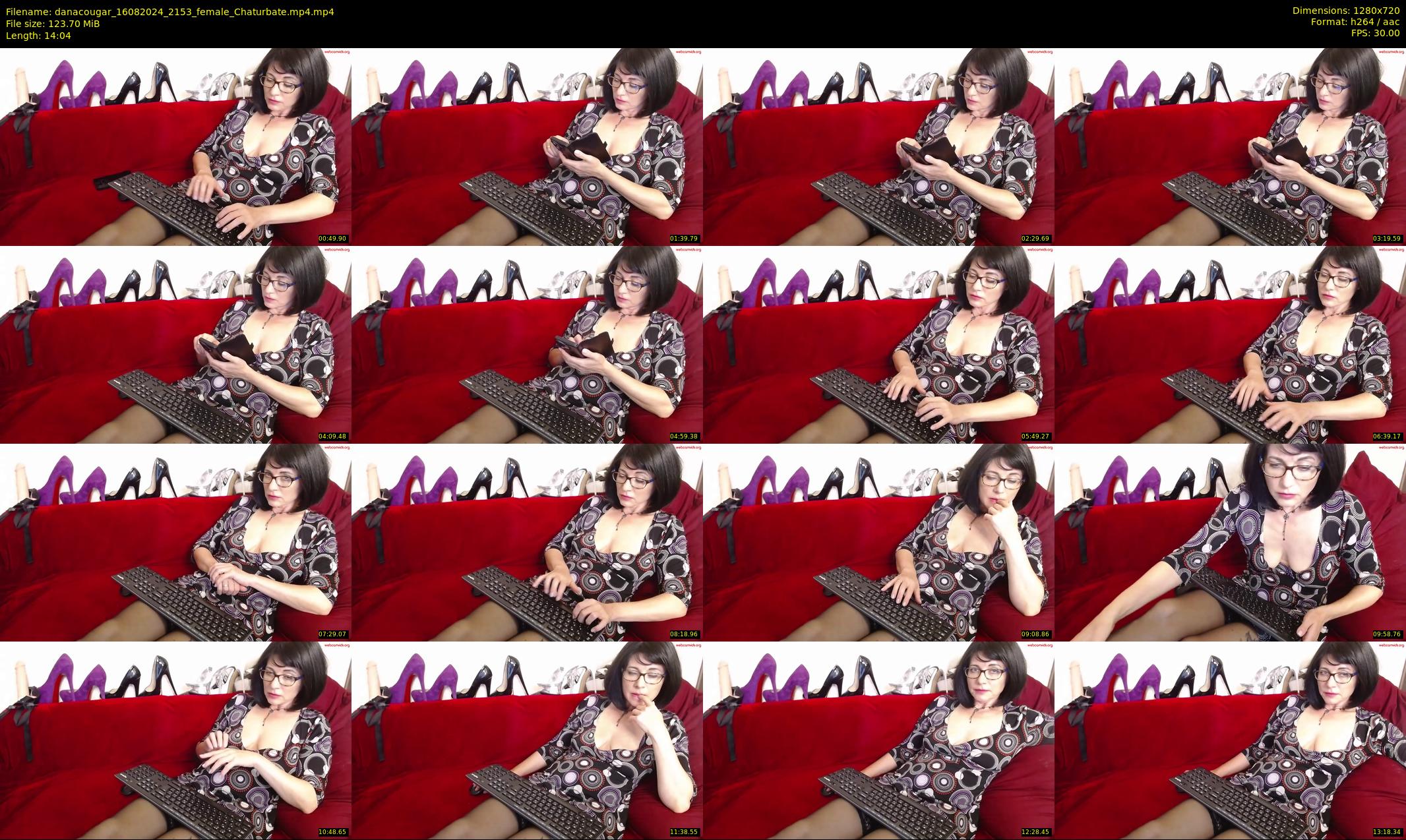 danacougar — 15 minute Chaturbate female cam show recording, 720p, Aug 16, 2024