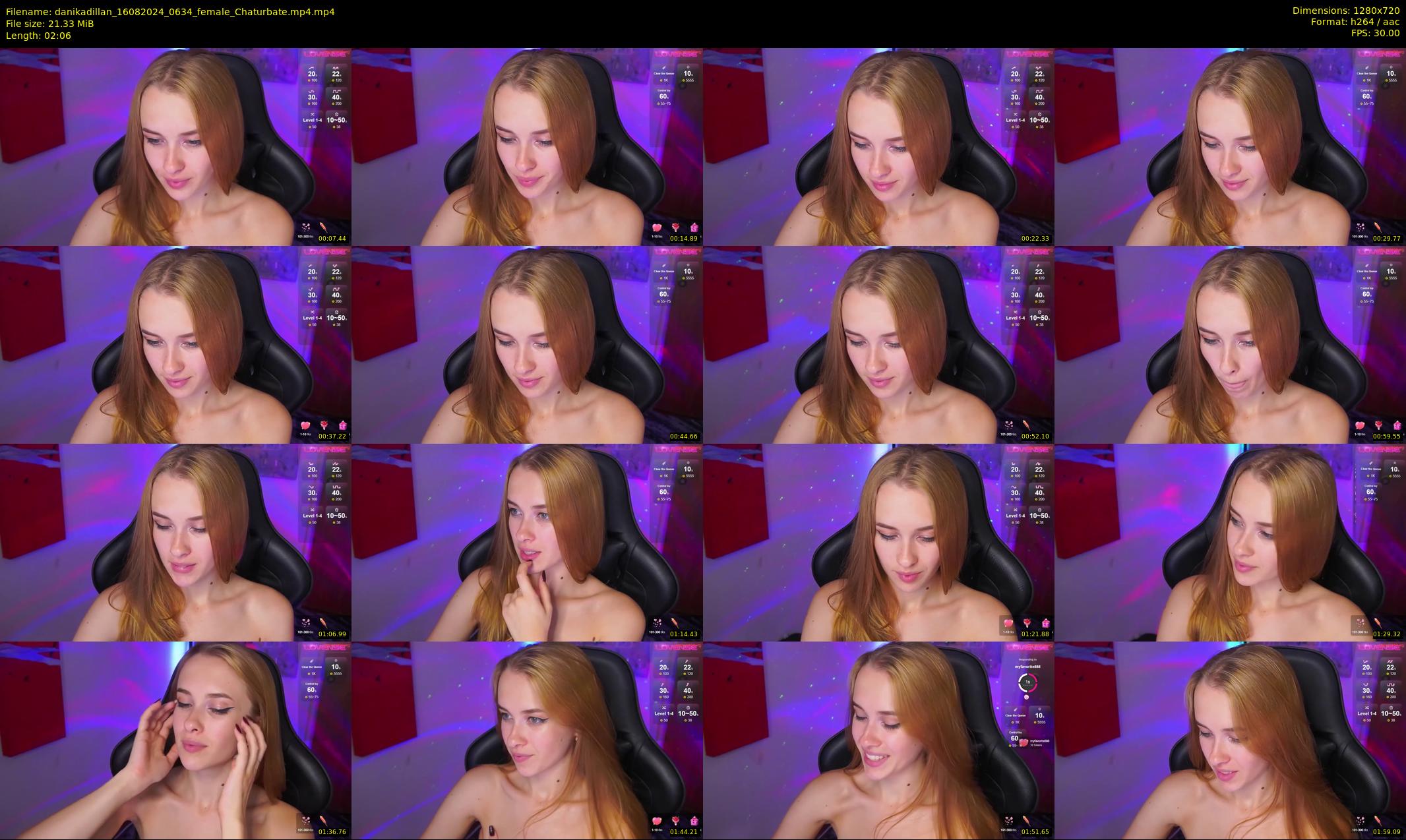 danikadillan — 3 minute Chaturbate female cam show recording, 720p, Aug 16, 2024