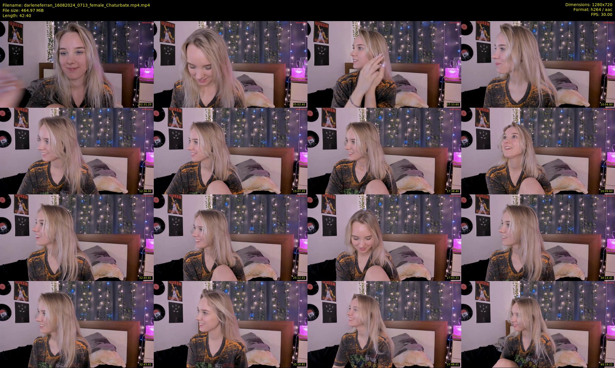 darleneferran — 43 minute Chaturbate female cam show recording, 720p, Aug 16, 2024