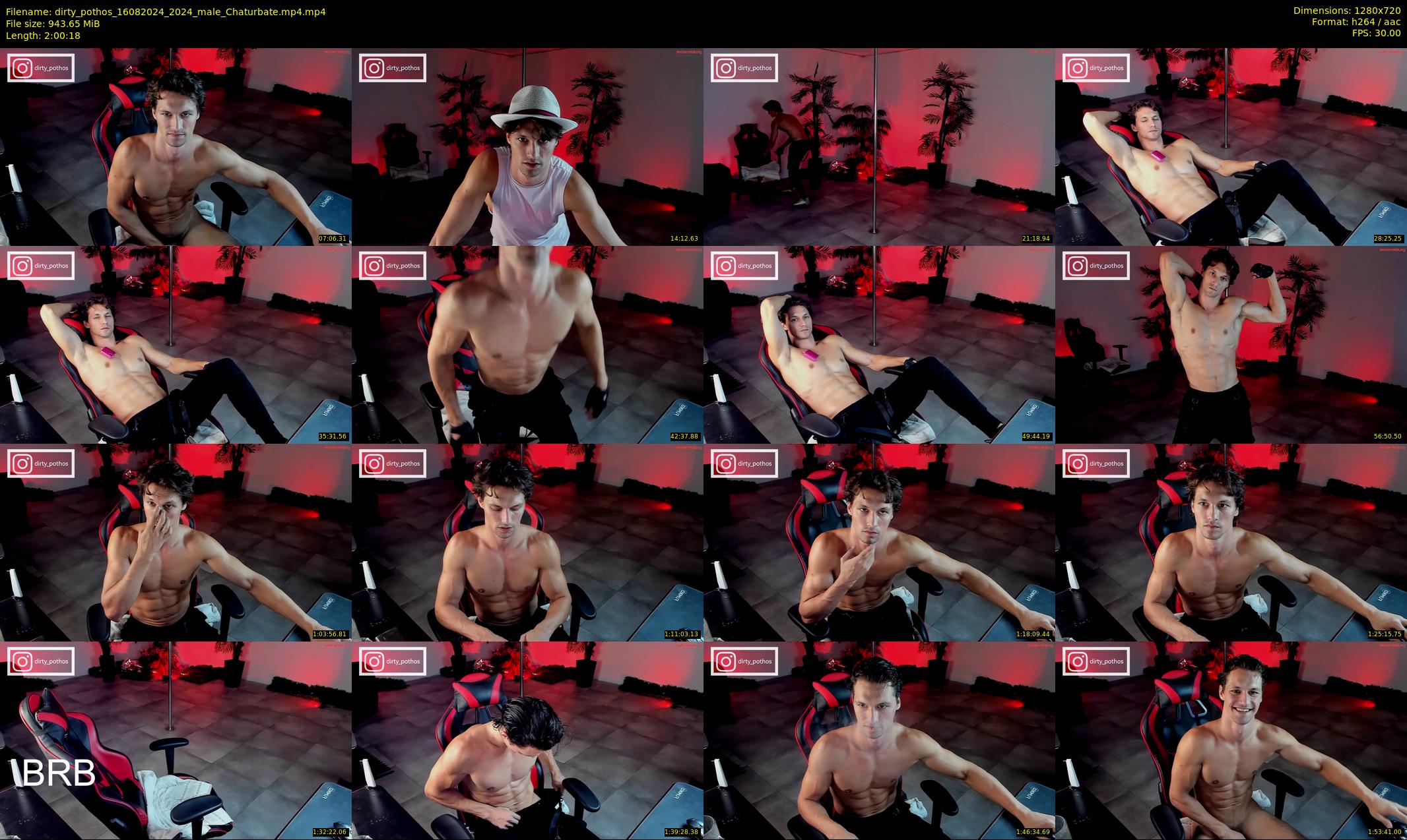 dirty_pothos — 121 minute Chaturbate male cam show recording, 720p, Aug 16, 2024