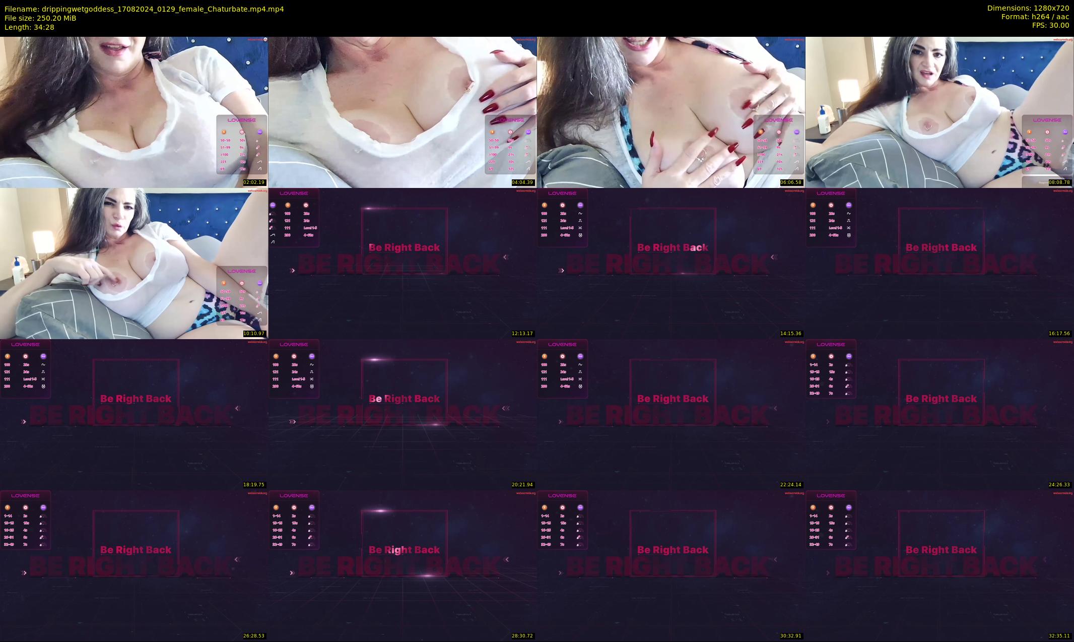 drippingwetgoddess — 35 minute Chaturbate female cam show recording, 720p, Aug 17, 2024