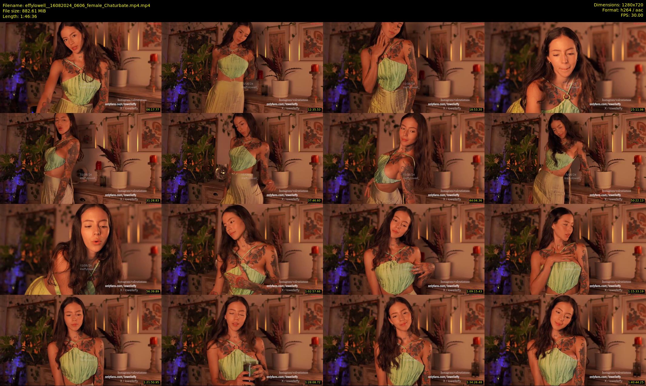 effylowell_ — 107 minute Chaturbate female cam show recording, 720p, Aug 16, 2024