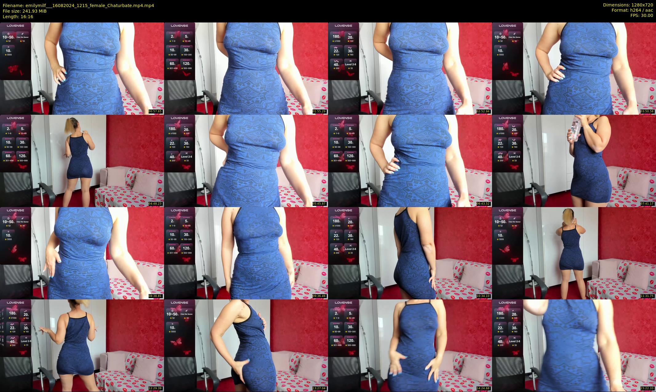 emilymilf__ — 17 minute Chaturbate female cam show recording, 720p, Aug 16, 2024