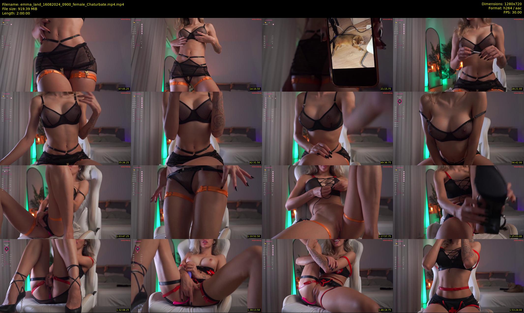 emma_land — 120 minute Chaturbate female cam show recording, 720p, Aug 16, 2024
