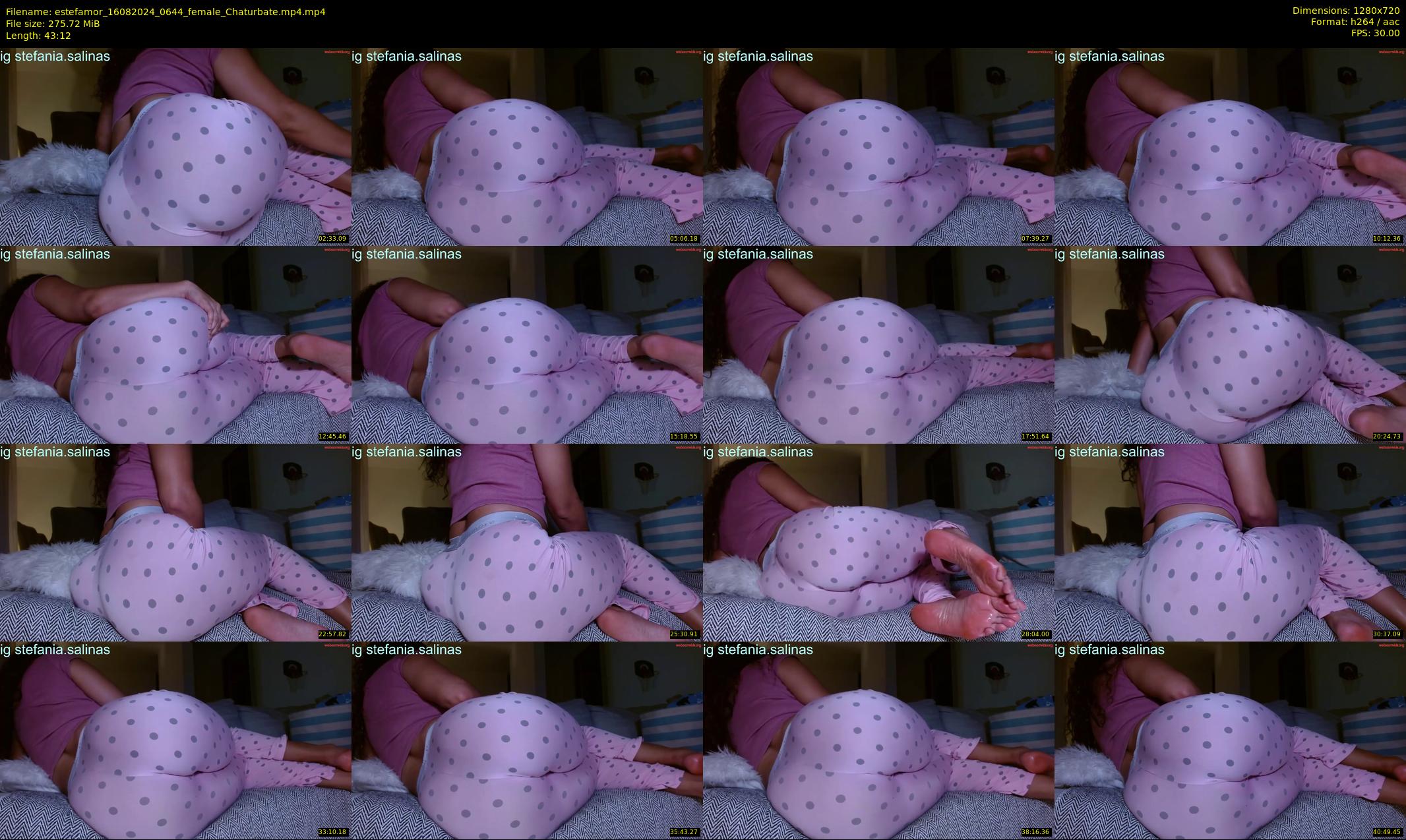 estefamor — 44 minute Chaturbate female cam show recording, 720p, Aug 16, 2024