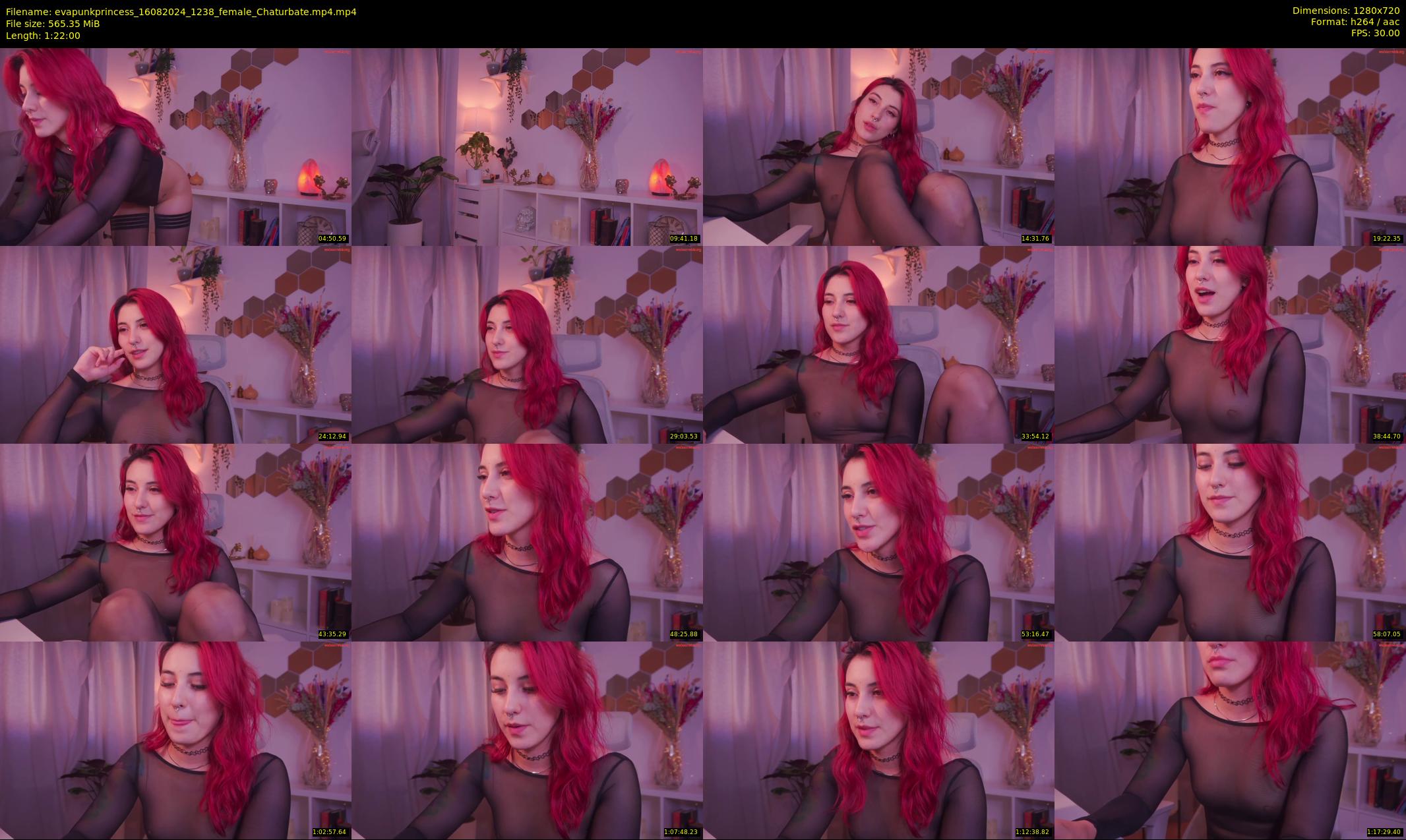 evapunkprincess — 82 minute Chaturbate female cam show recording, 720p, Aug 16, 2024