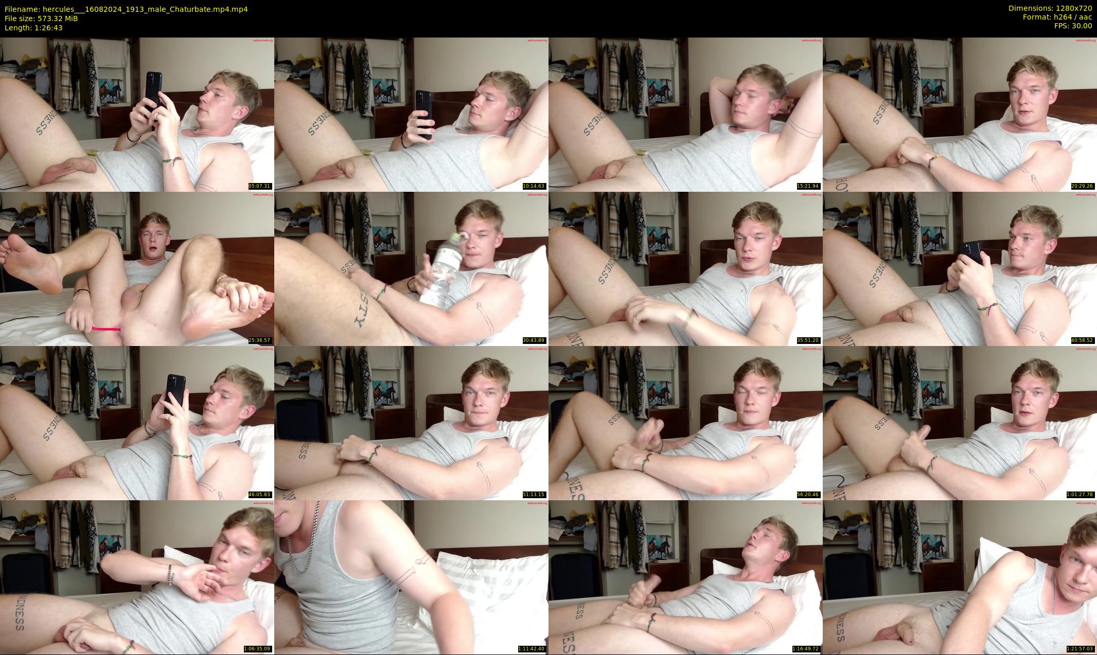 hercules__ — 87 minute Chaturbate male cam show recording, 720p, Aug 16, 2024