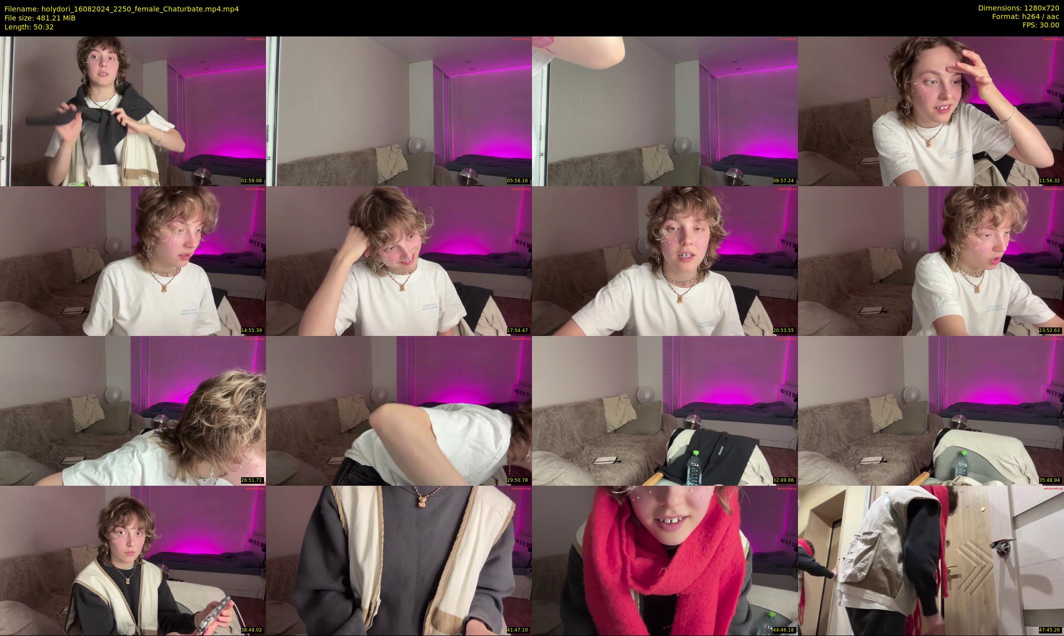 holydori — 51 minute Chaturbate female cam show recording, 720p, Aug 16, 2024