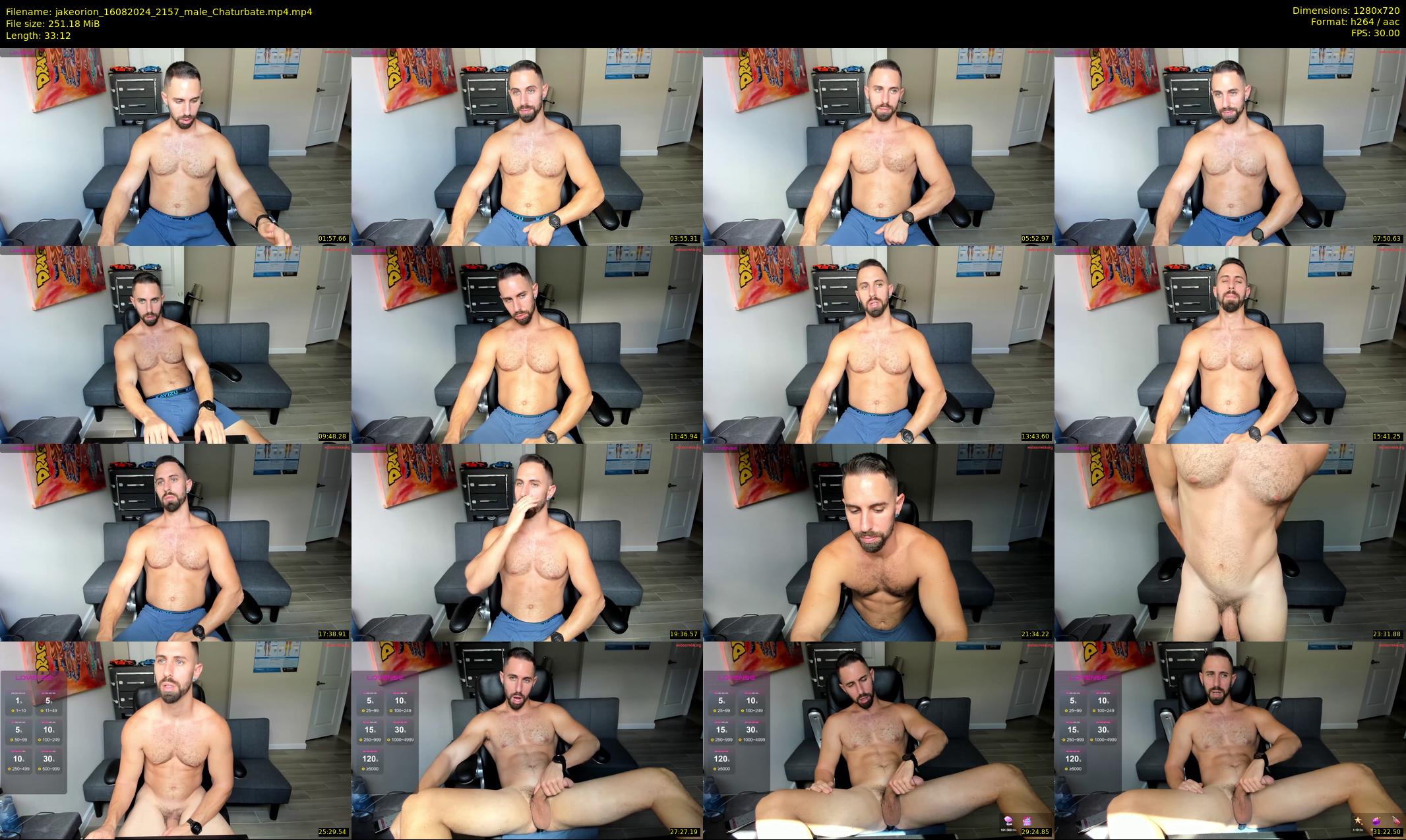 jakeorion — 34 minute Chaturbate male cam show recording, 720p, Aug 16, 2024