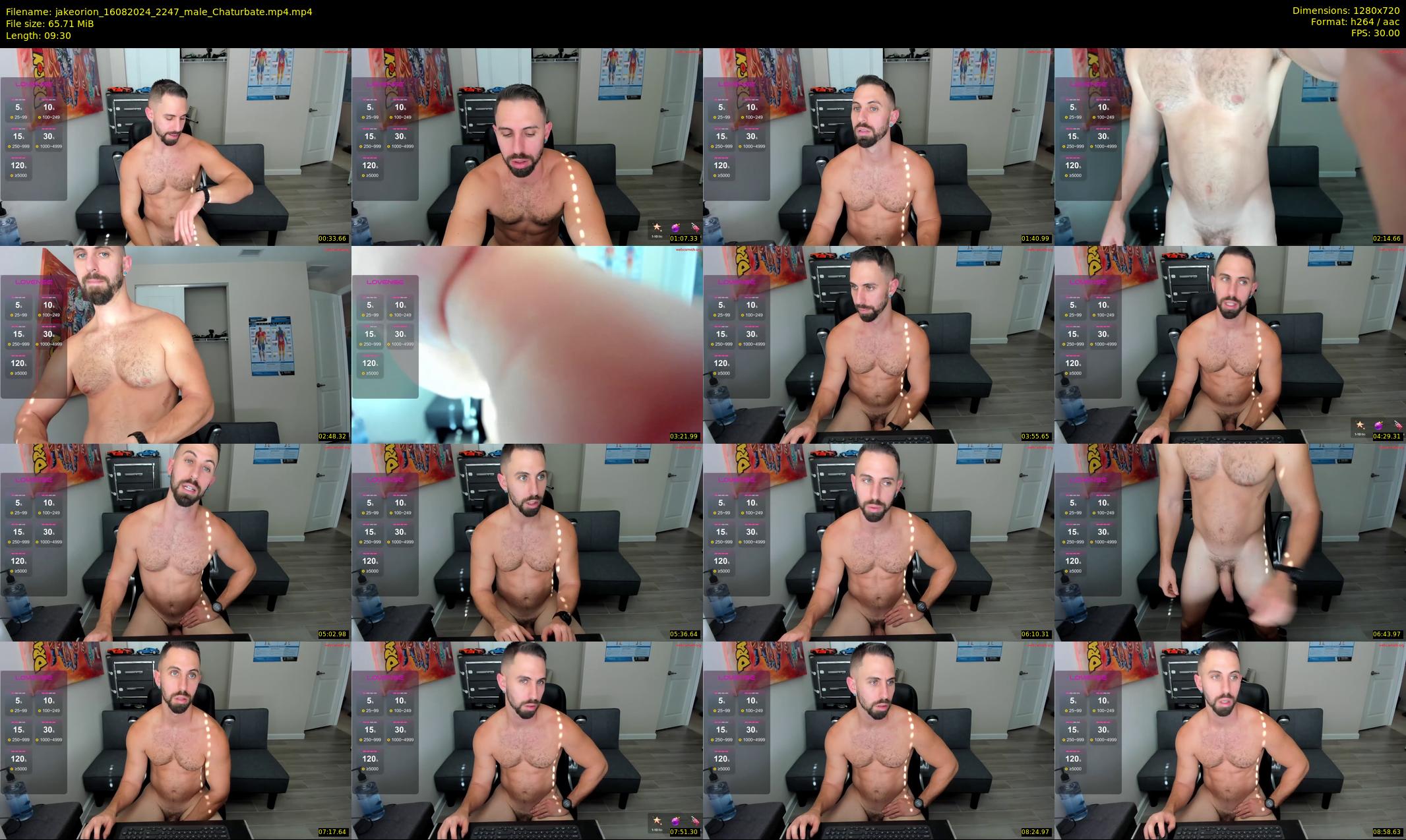 jakeorion — 10 minute Chaturbate male cam show recording, 720p, Aug 16, 2024