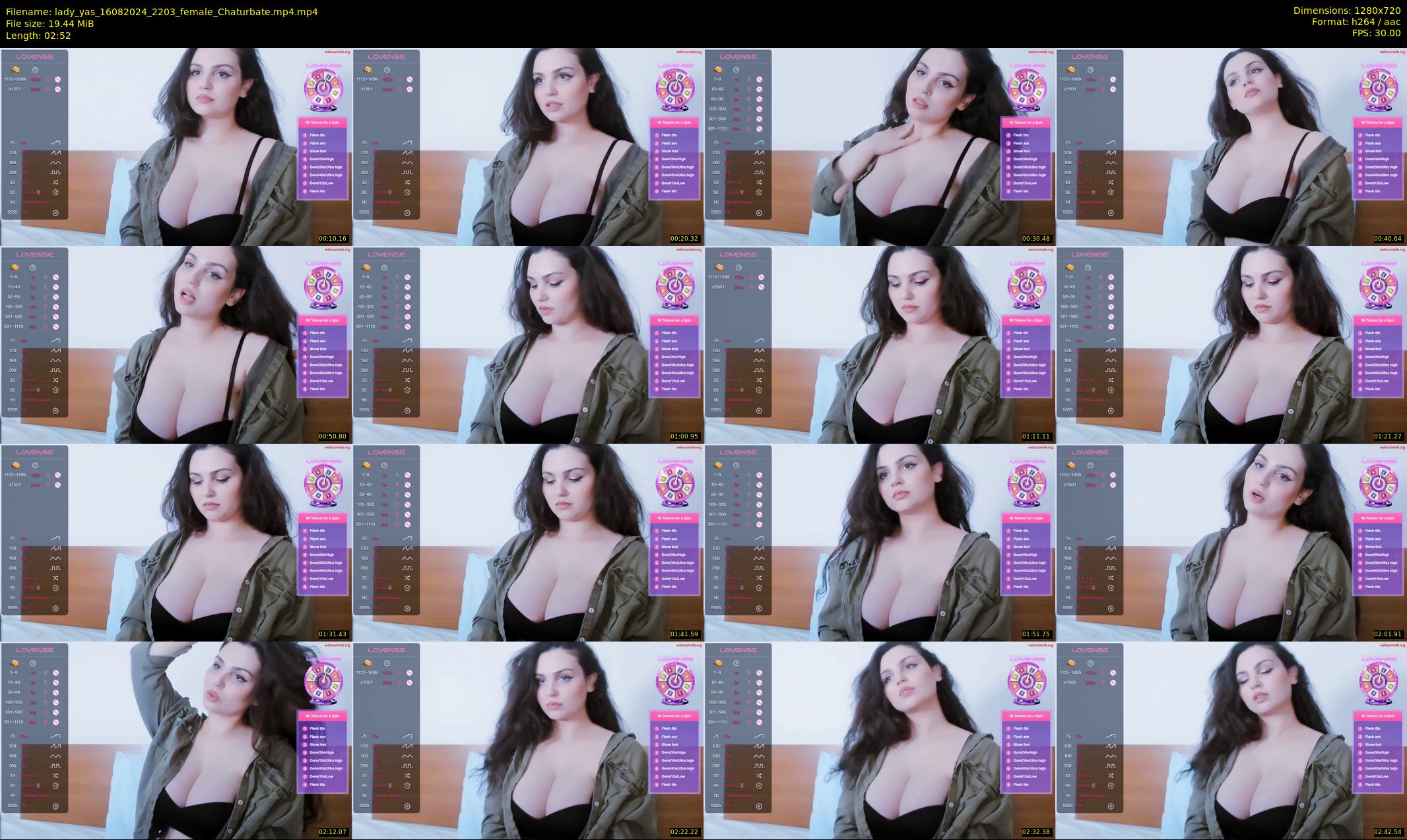 lady_yas — 3 minute Chaturbate female cam show recording, 720p, Aug 16, 2024