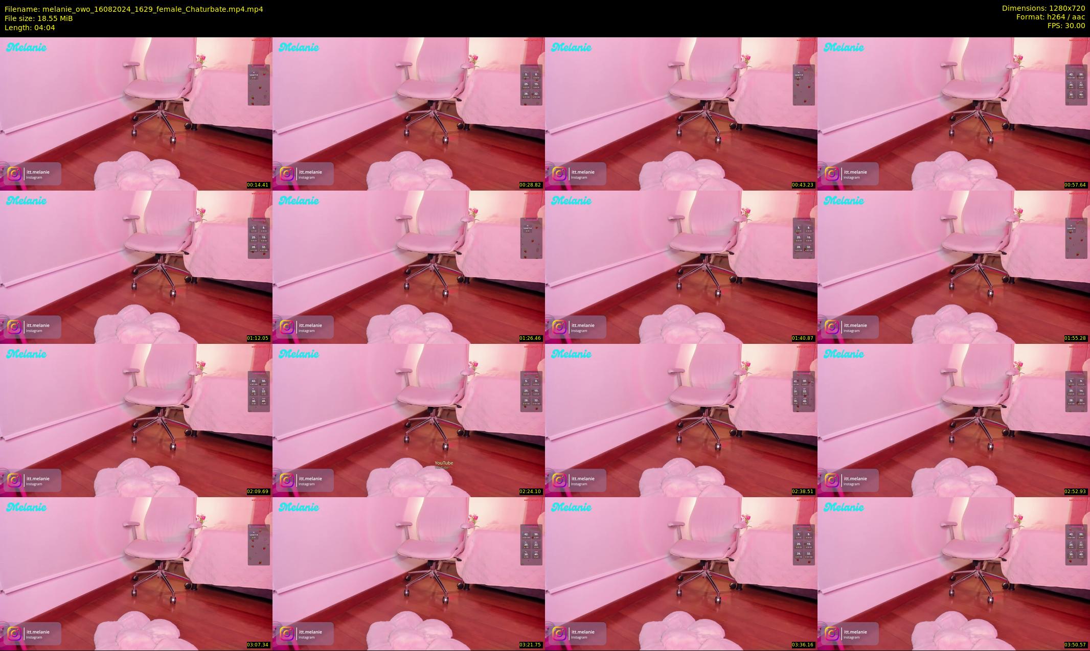 melanie_owo — 5 minute Chaturbate female cam show recording, 720p, Aug 16, 2024