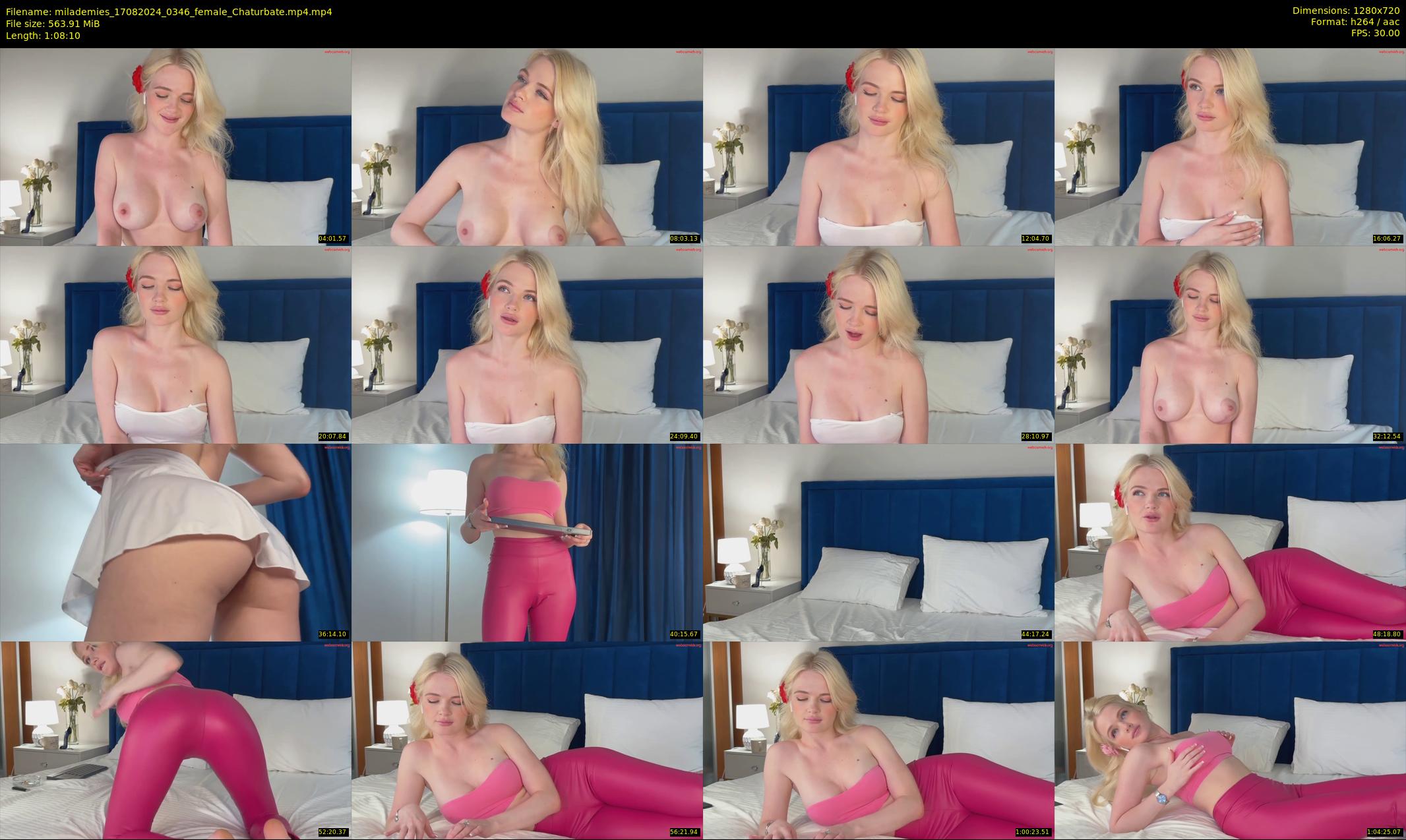 milademies — 69 minute Chaturbate female cam show recording, 720p, Aug 17, 2024