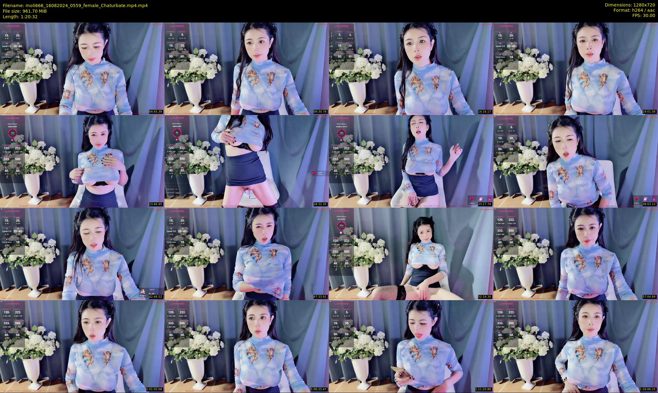 moli666 — 81 minute Chaturbate female cam show recording, 720p, Aug 16, 2024