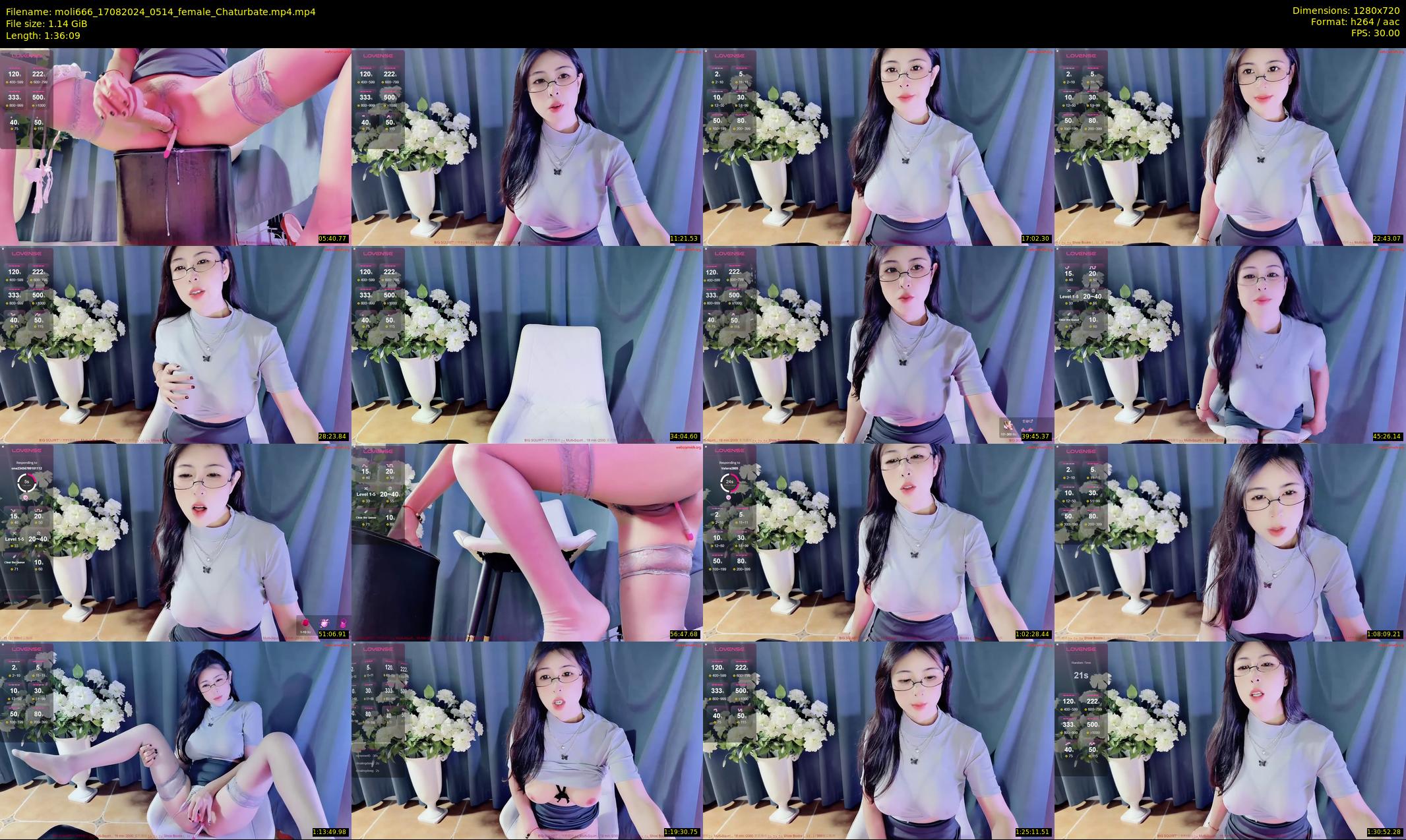 moli666 — 97 minute Chaturbate female cam show recording, 720p, Aug 17, 2024