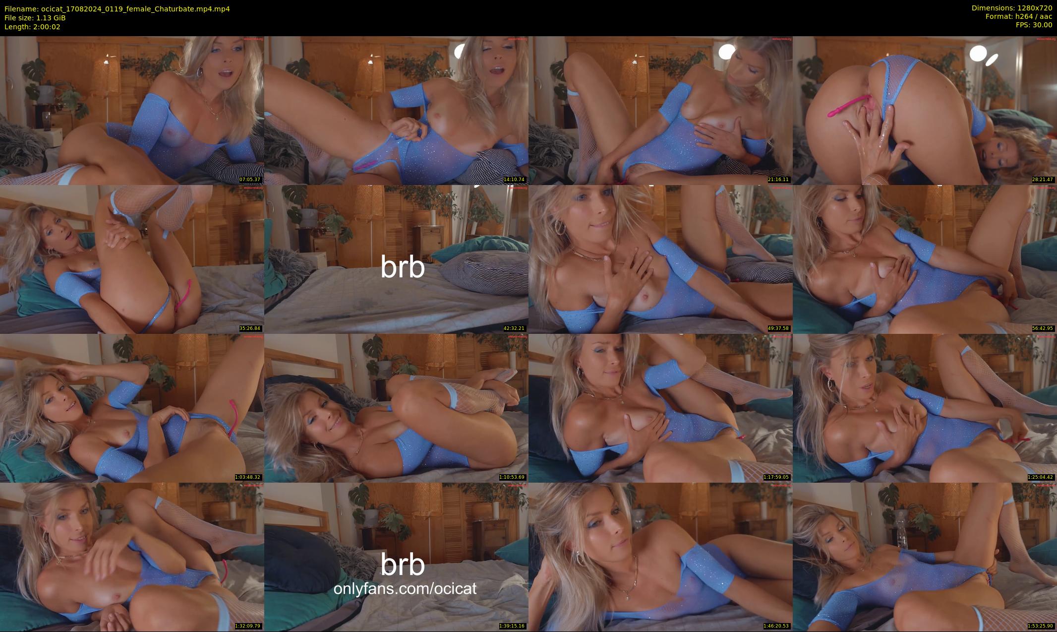 ocicat — 121 minute Chaturbate female cam show recording, 720p, Aug 17, 2024