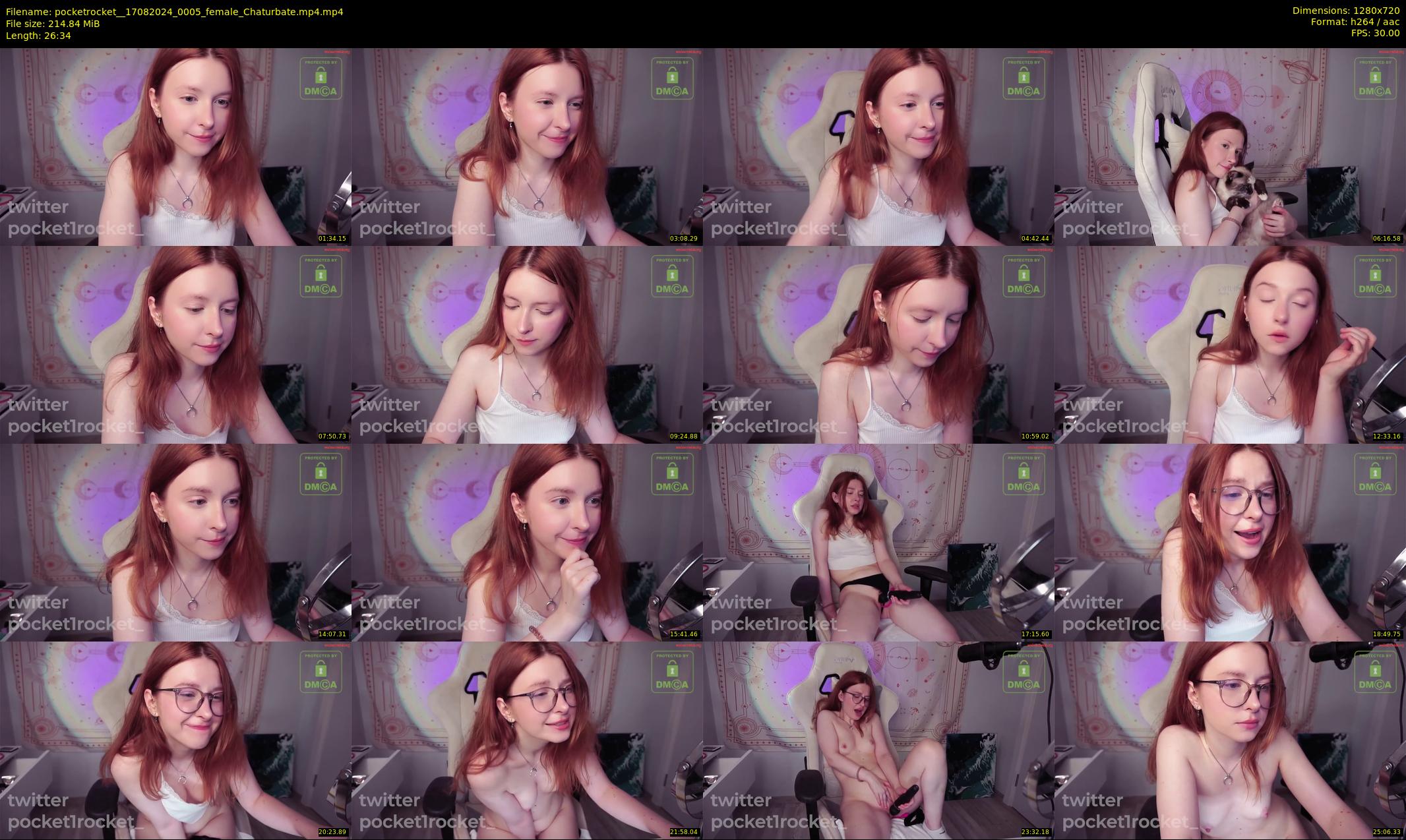 pocketrocket_ — 27 minute Chaturbate female cam show recording, 720p, Aug 17, 2024