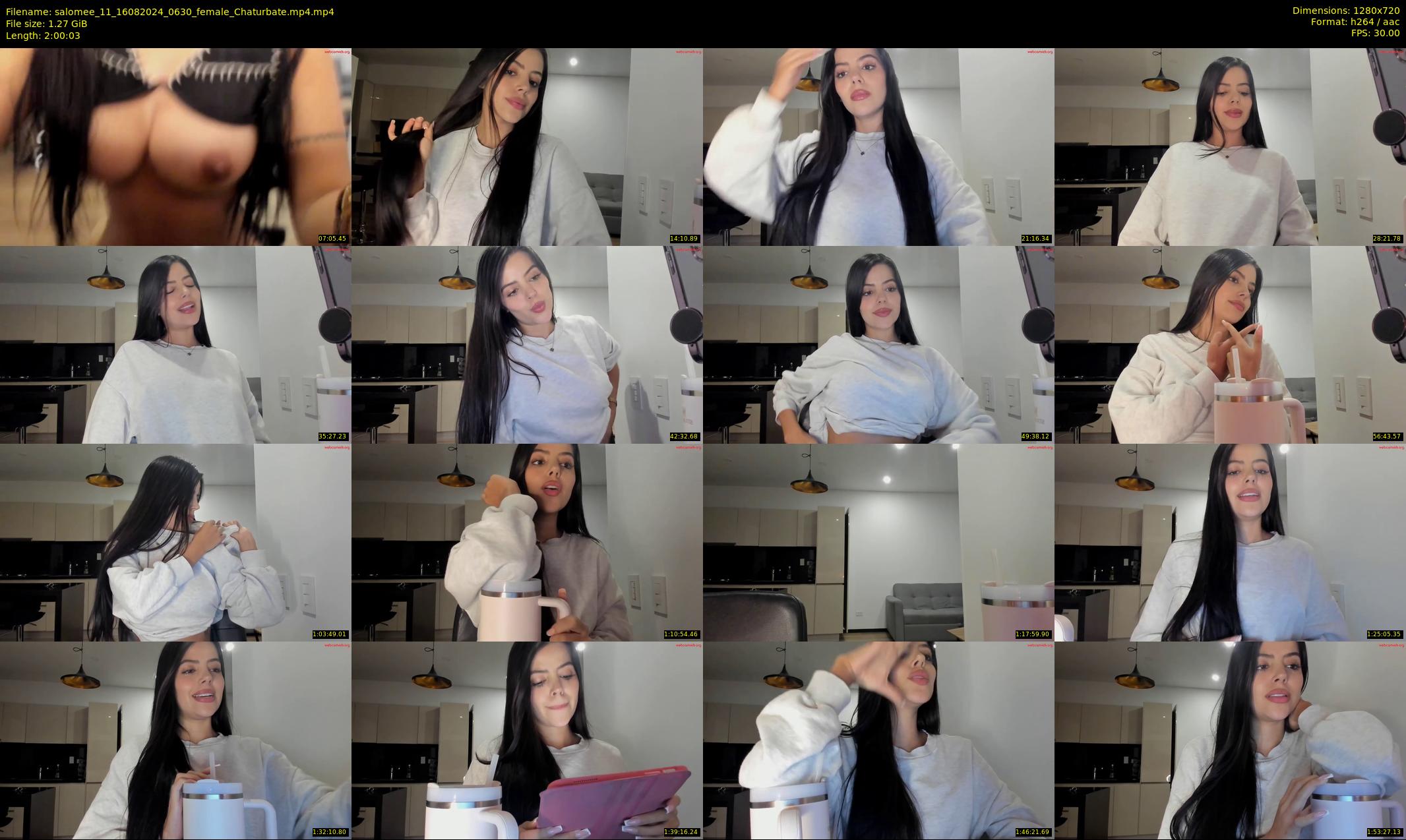 salomee_11 — 121 minute Chaturbate female cam show recording, 720p, Aug 16, 2024