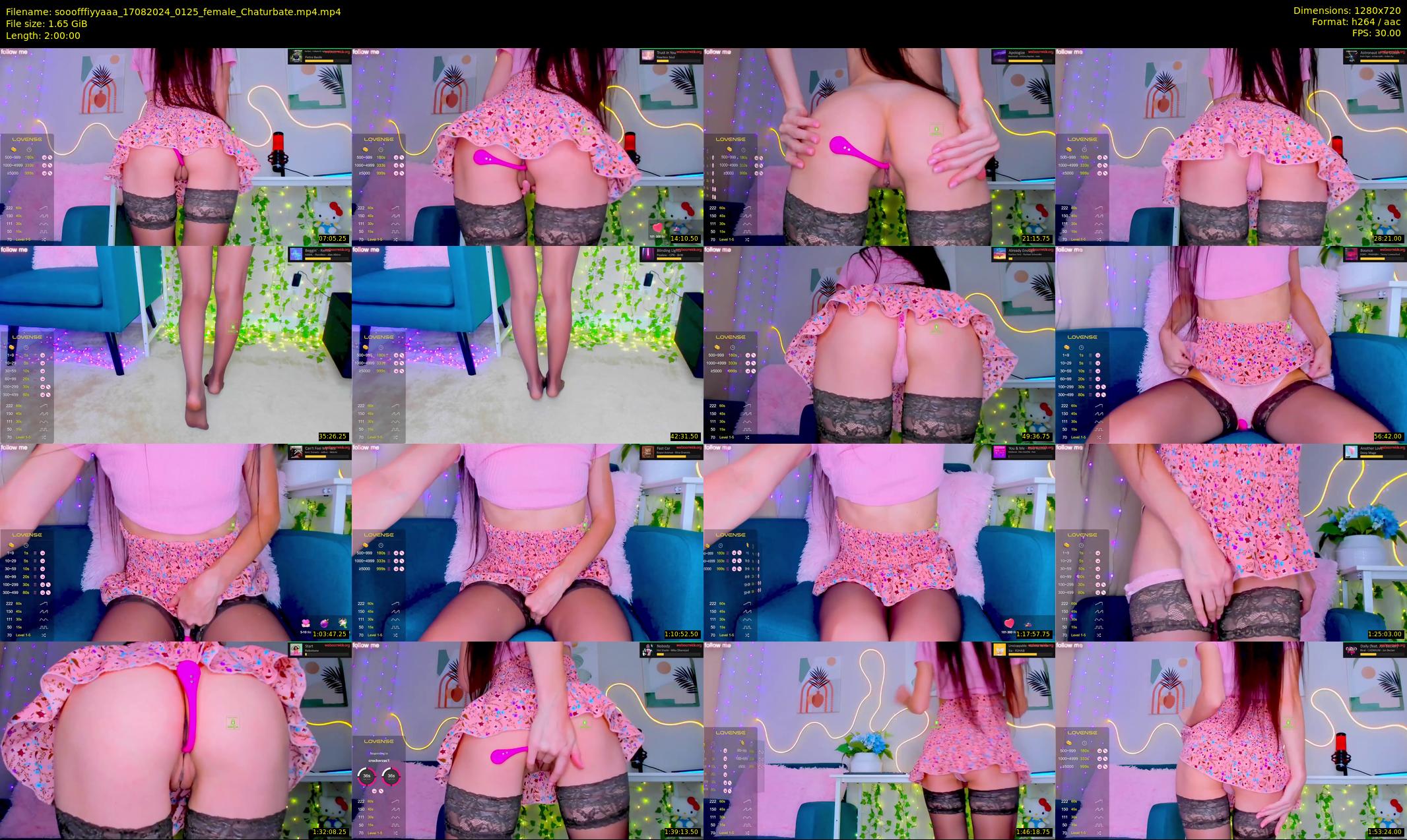 sooofffiyyaaa — 120 minute Chaturbate female cam show recording, 720p, Aug 17, 2024