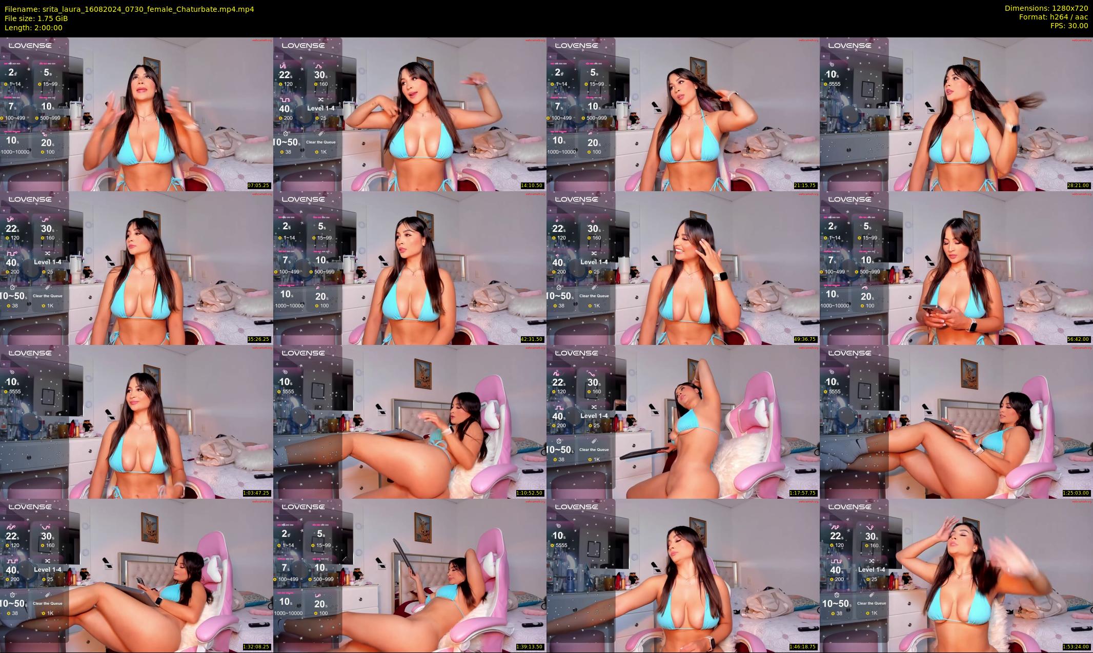 srita_laura — 120 minute Chaturbate female cam show recording, 720p, Aug 16, 2024