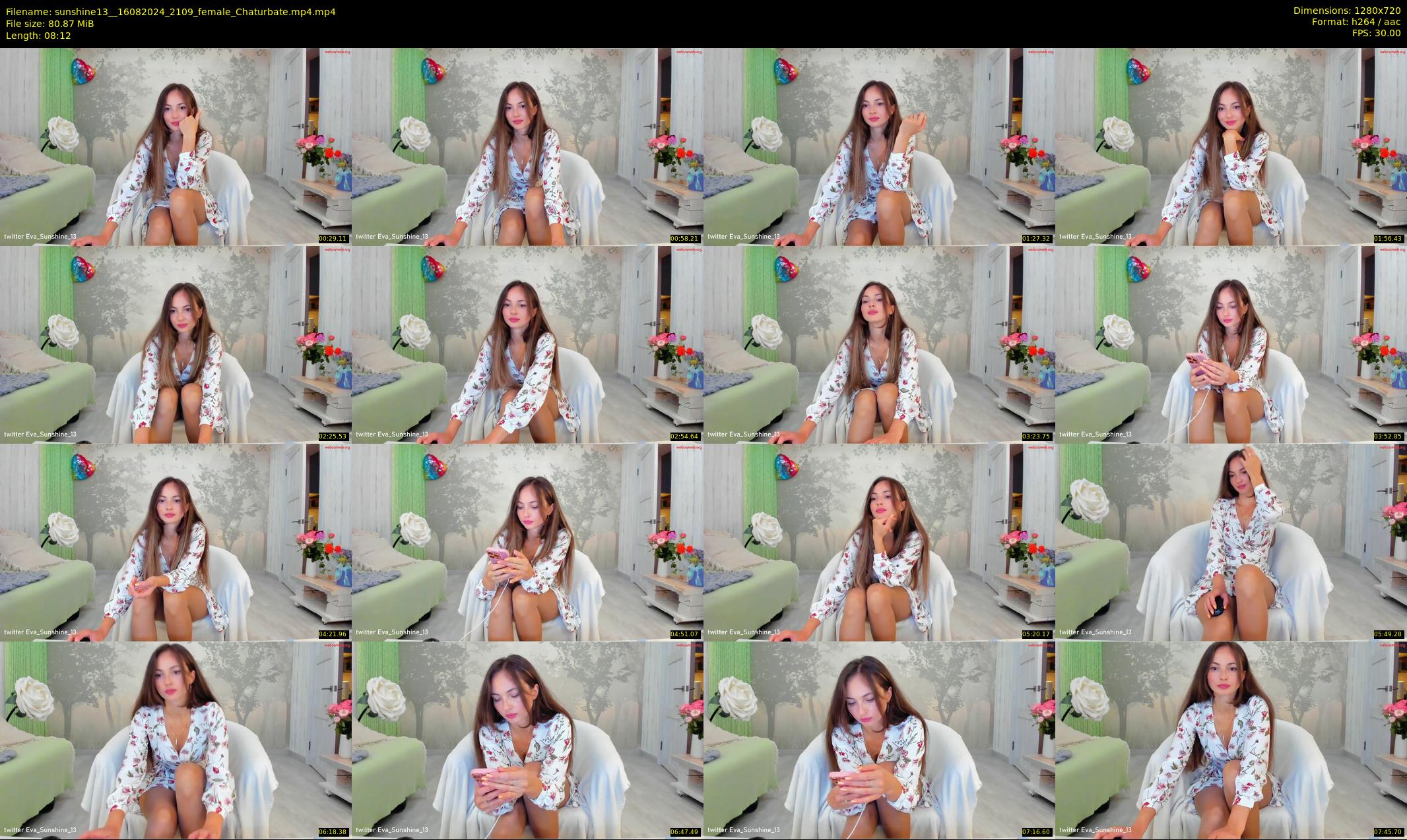 sunshine13_ — 9 minute Chaturbate female cam show recording, 720p, Aug 16, 2024