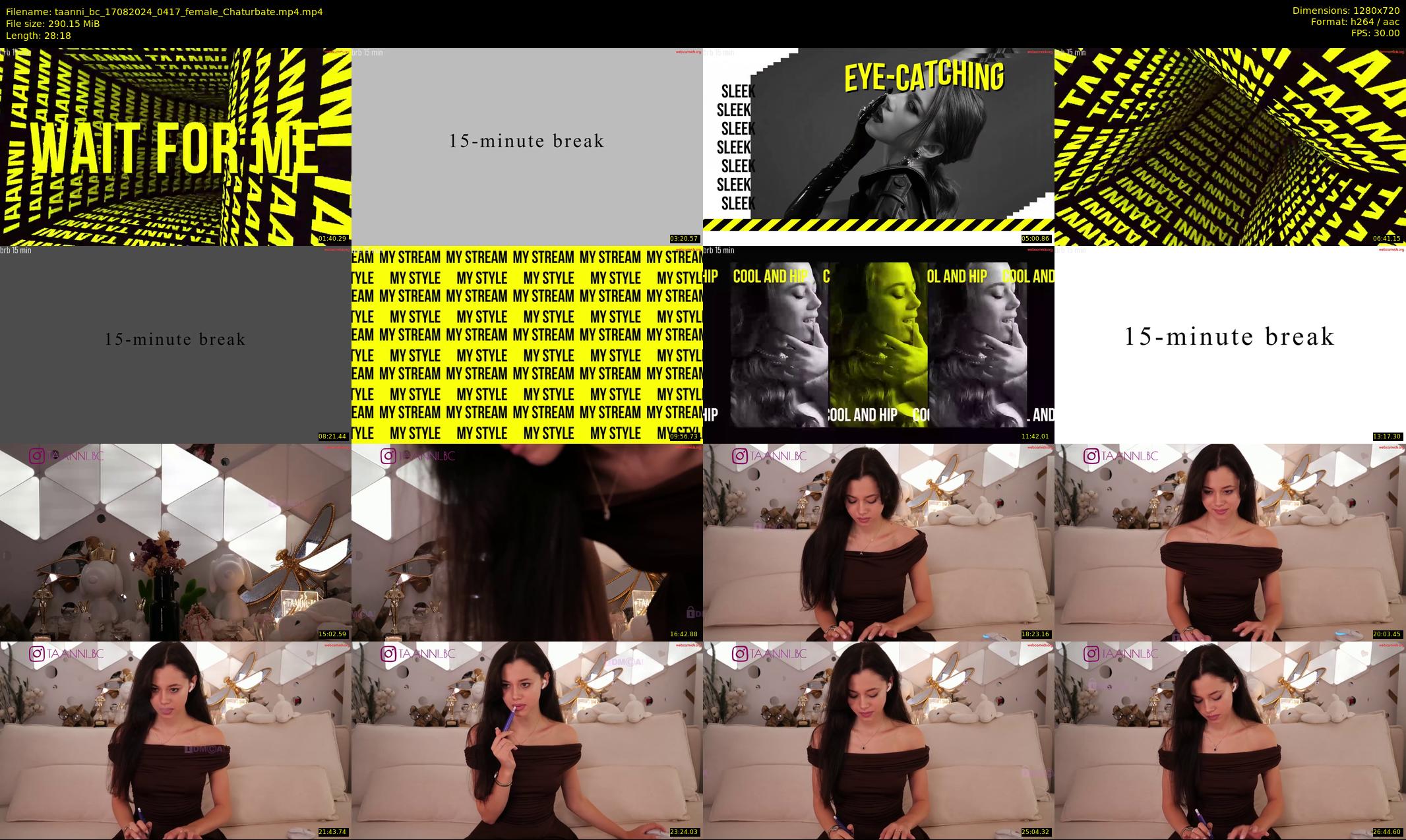 taanni_bc — 29 minute Chaturbate female cam show recording, 720p, Aug 17, 2024