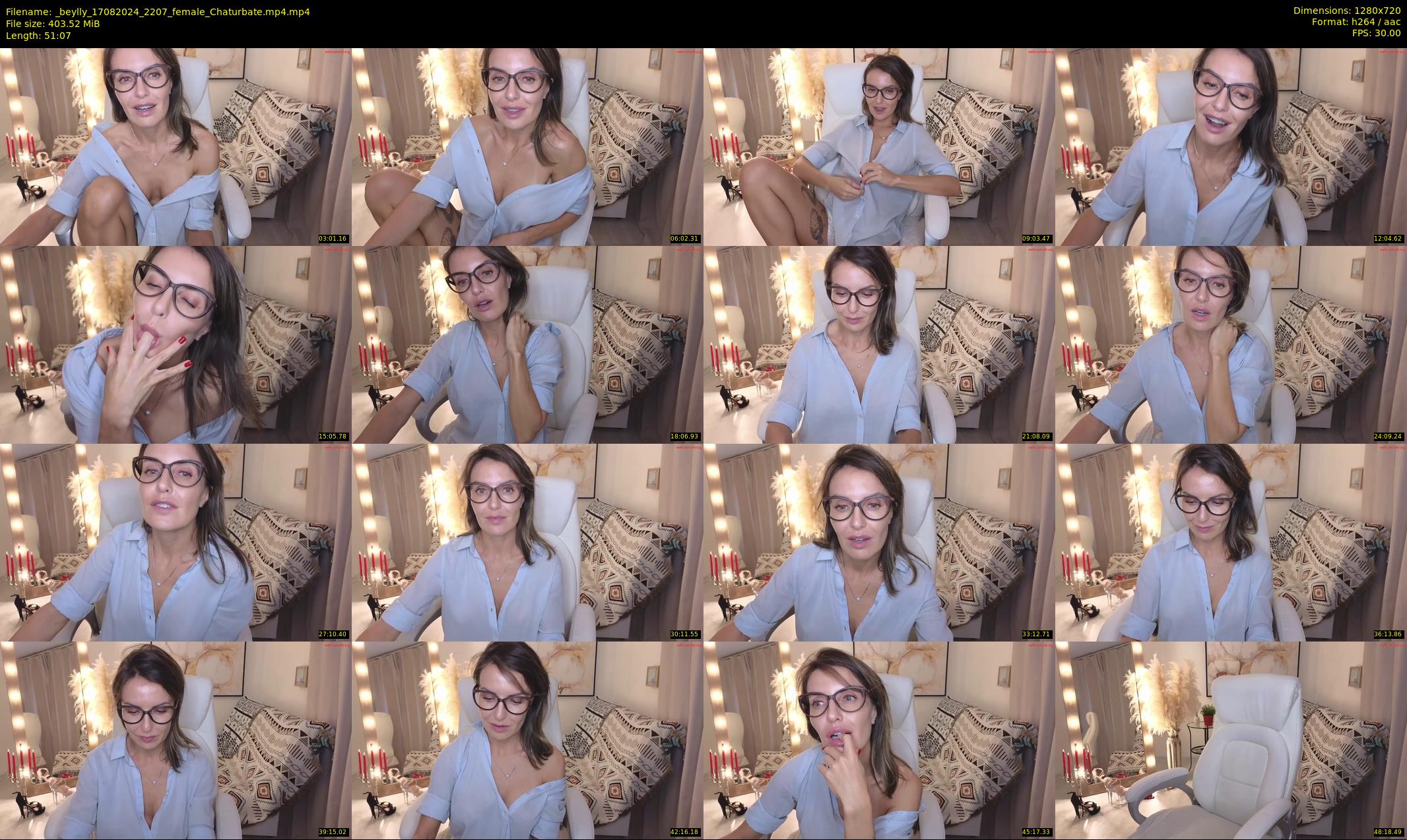 _beylly — 52 minute Chaturbate female cam show recording, 720p, Aug 17, 2024