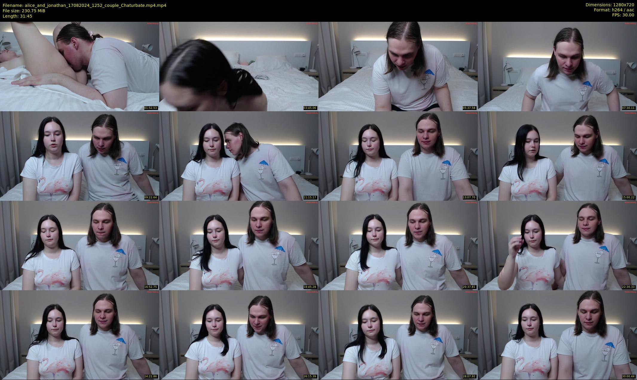 alice_and_jonathan — 32 minute Chaturbate couple cam show recording, 720p, Aug 17, 2024
