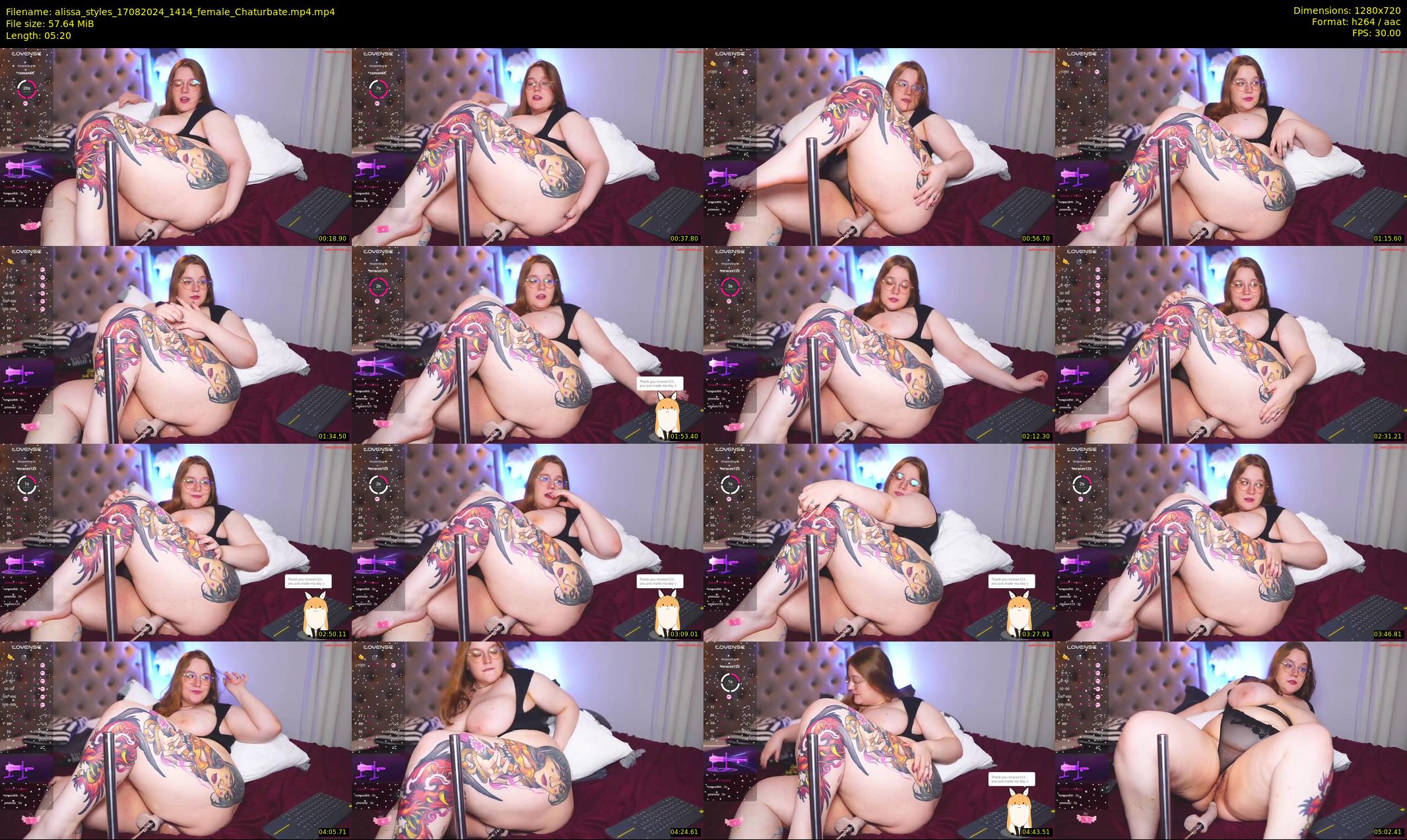 alissa_styles — 6 minute Chaturbate female cam show recording, 720p, Aug 17, 2024