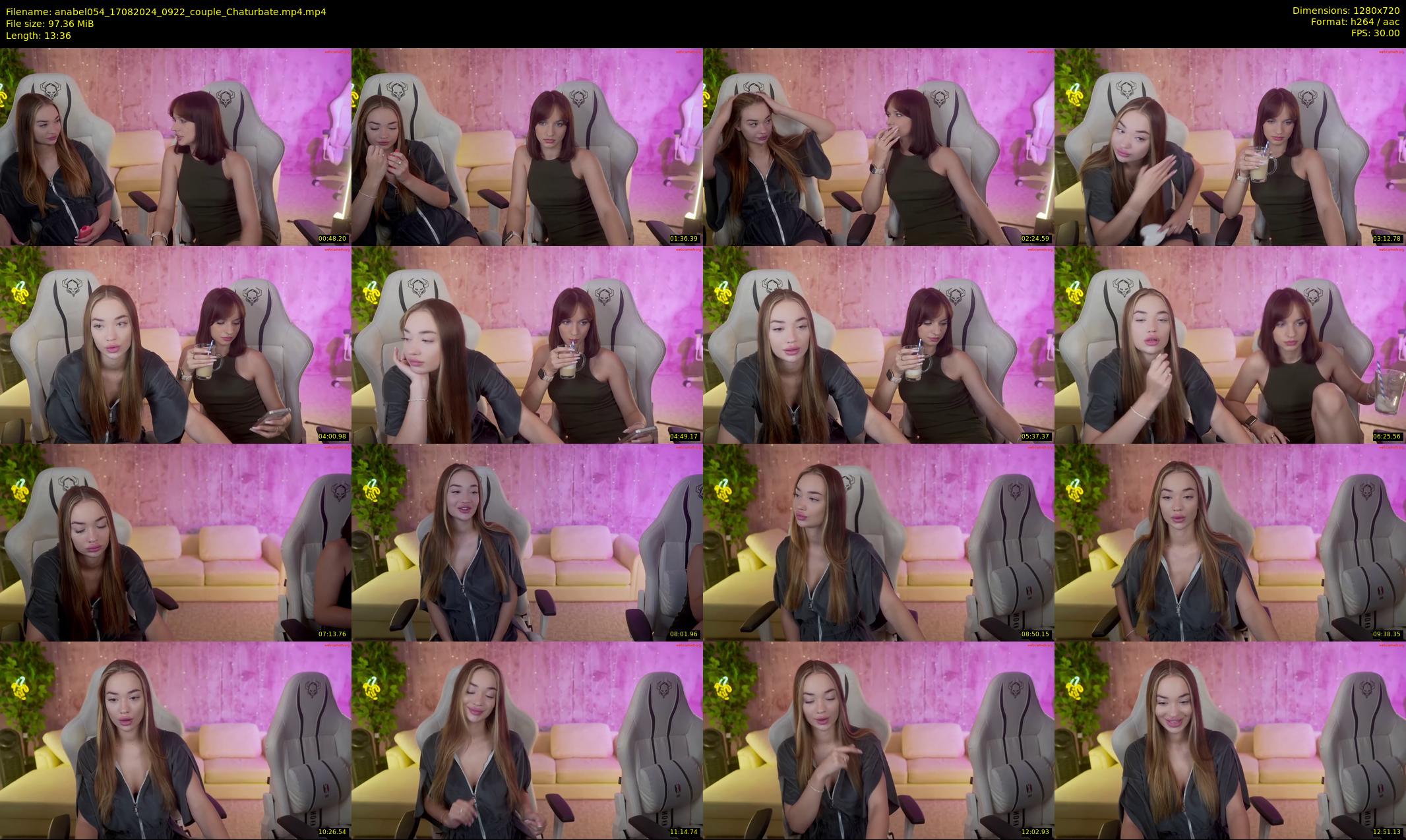 anabel054 — 14 minute Chaturbate female cam show recording, 720p, Aug 17, 2024