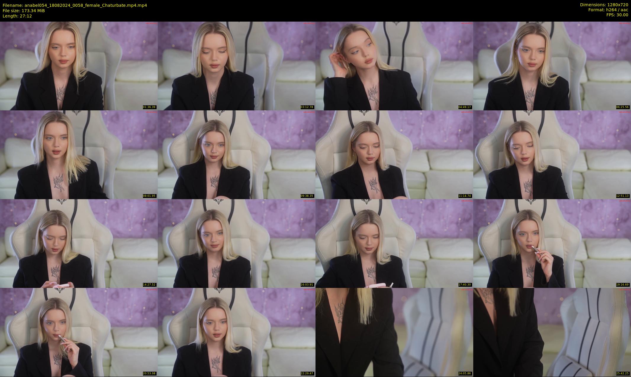 anabel054 — 28 minute Chaturbate female cam show recording, 720p, Aug 18, 2024