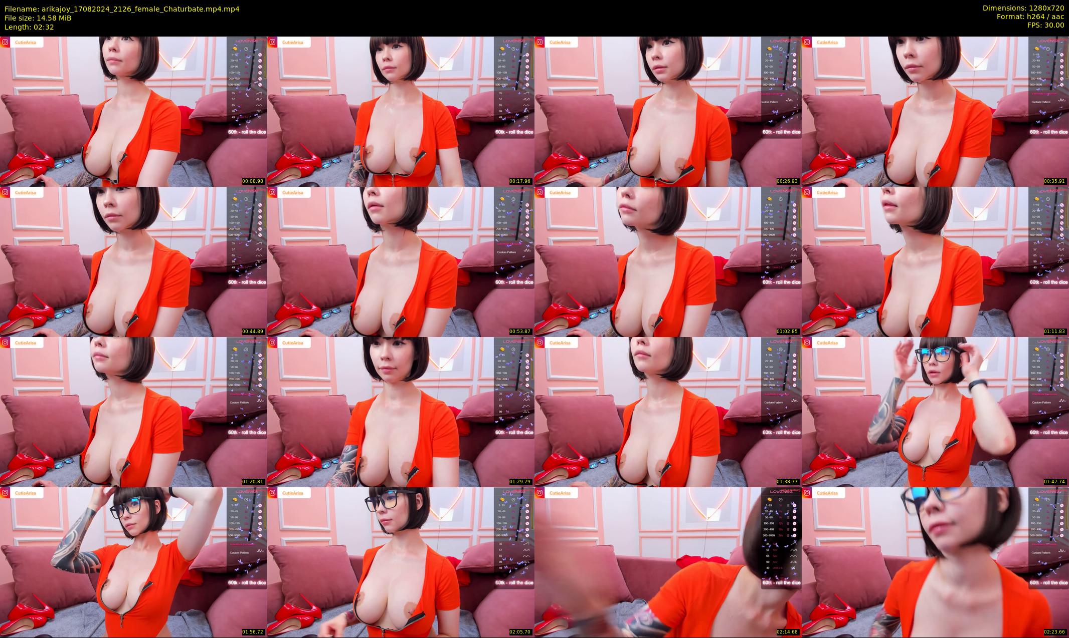 arikajoy — 3 minute Chaturbate female cam show recording, 720p, Aug 17, 2024
