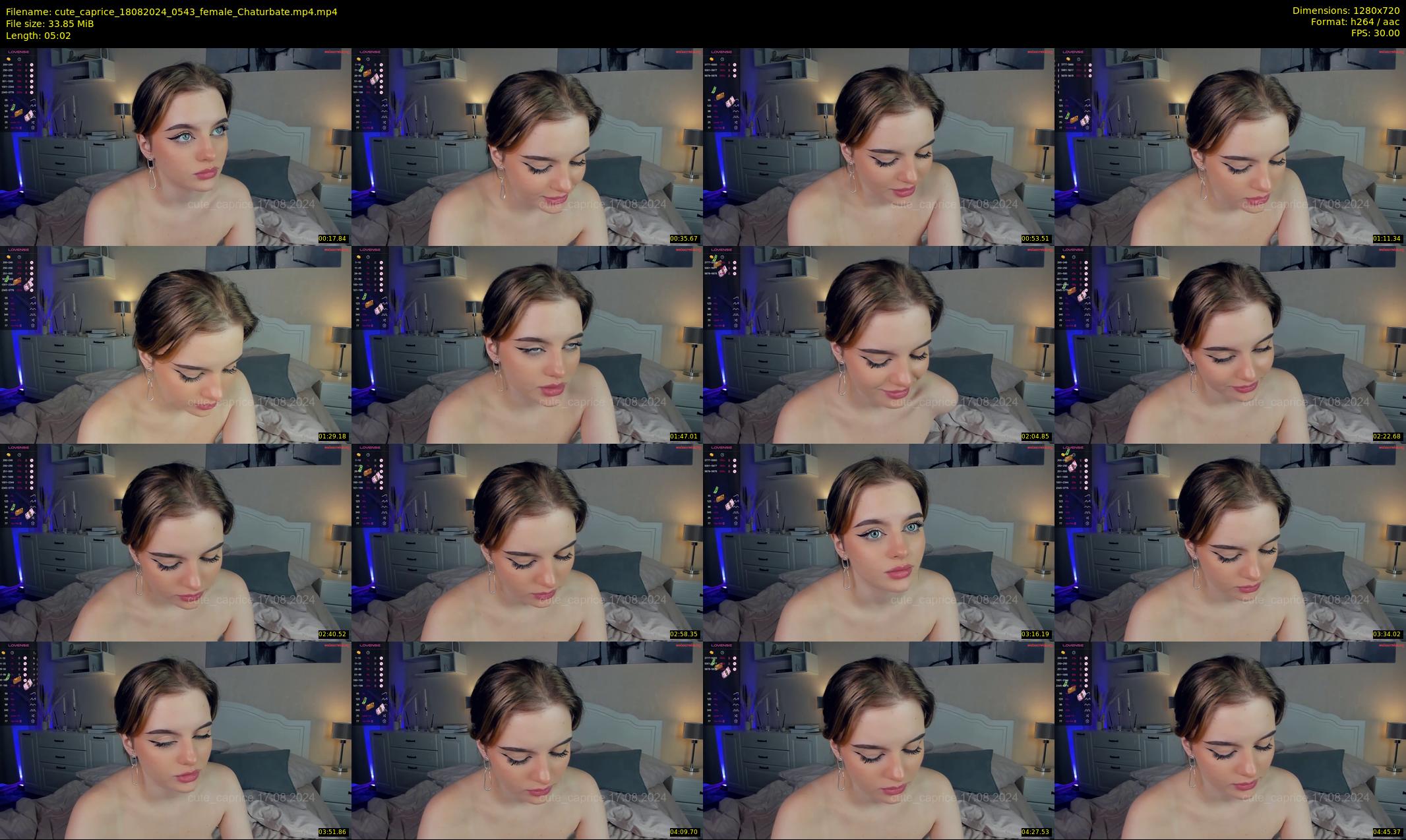 cute_caprice — 6 minute Chaturbate female cam show recording, 720p, Aug 18, 2024
