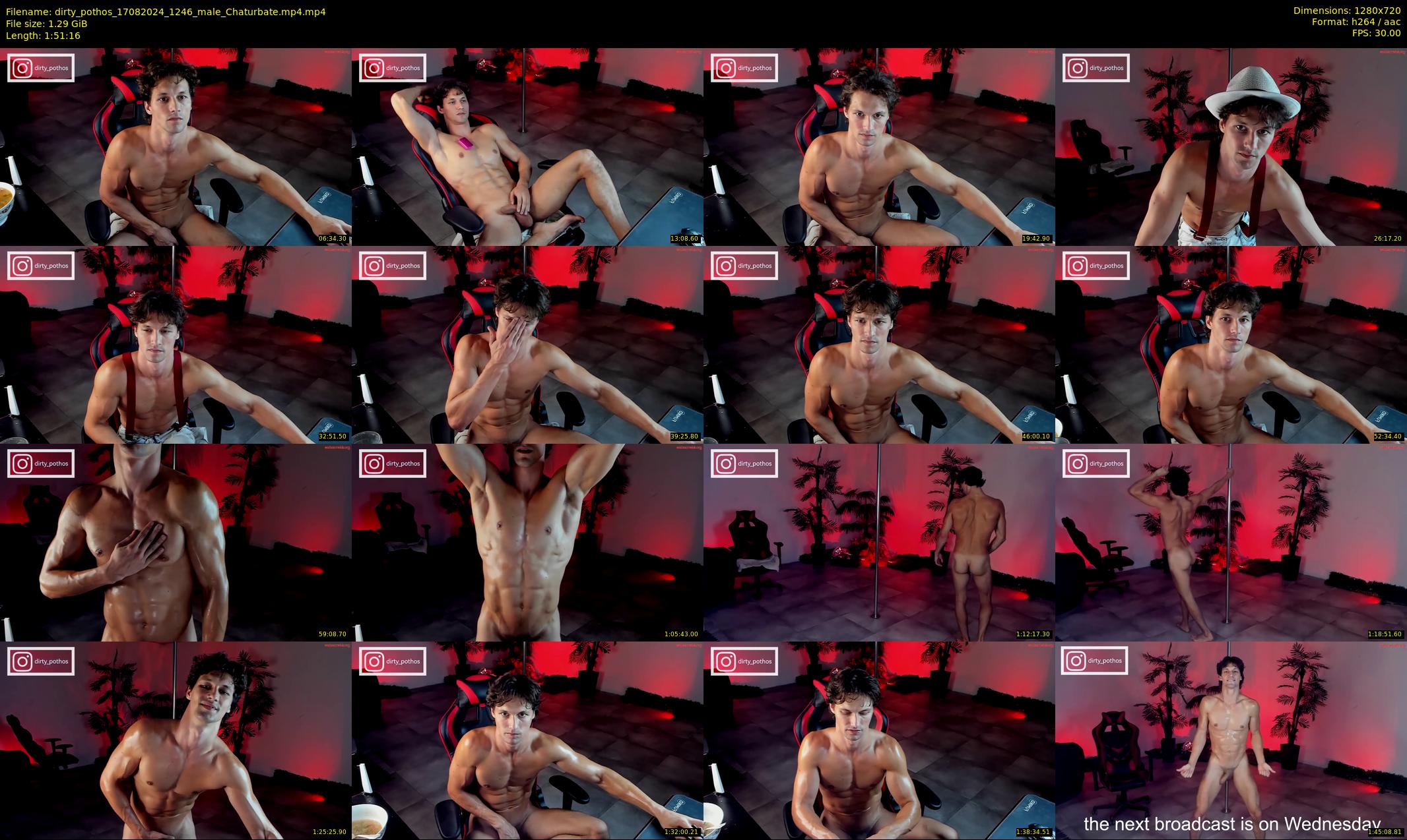 dirty_pothos — 112 minute Chaturbate male cam show recording, 720p, Aug 17, 2024