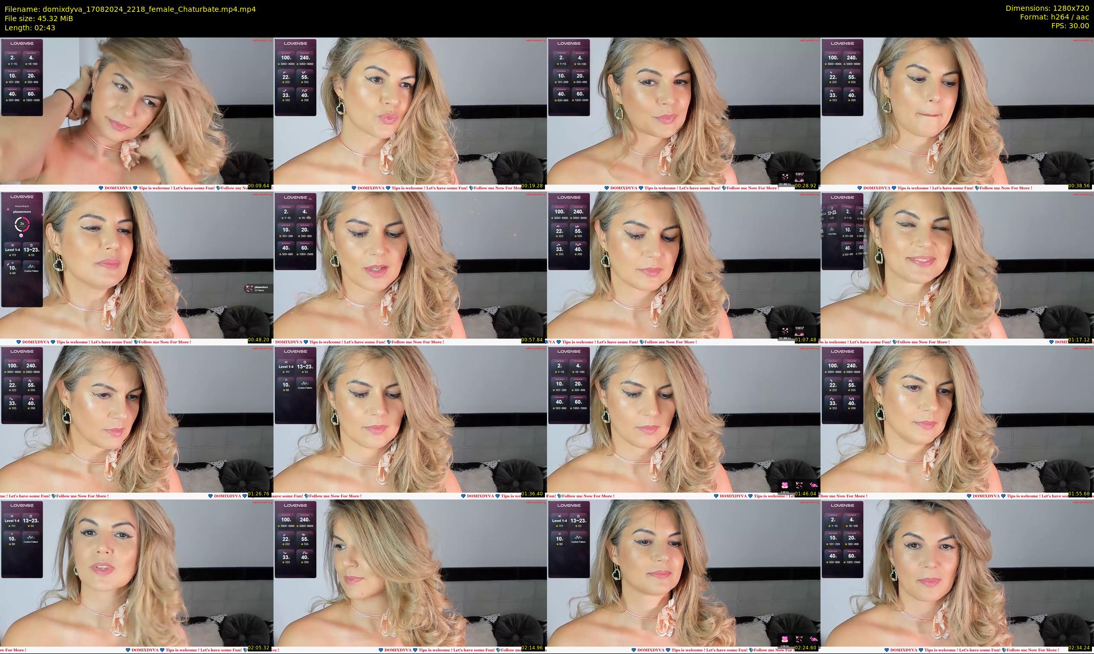 domixdyva — 3 minute Chaturbate female cam show recording, 720p, Aug 17, 2024