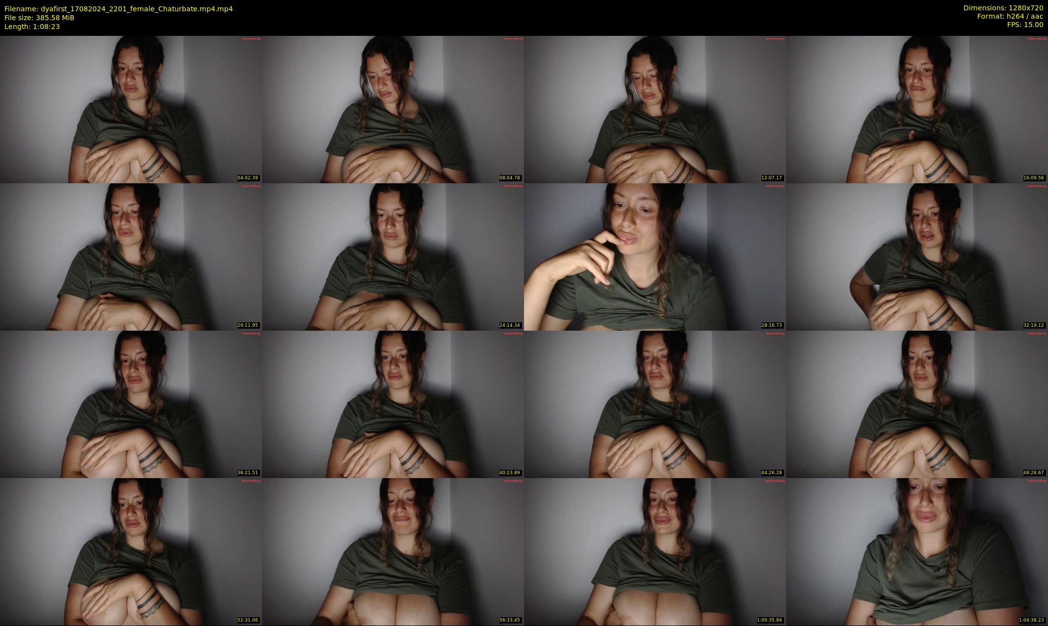 dyafirst — 69 minute Chaturbate female cam show recording, 720p, Aug 17, 2024