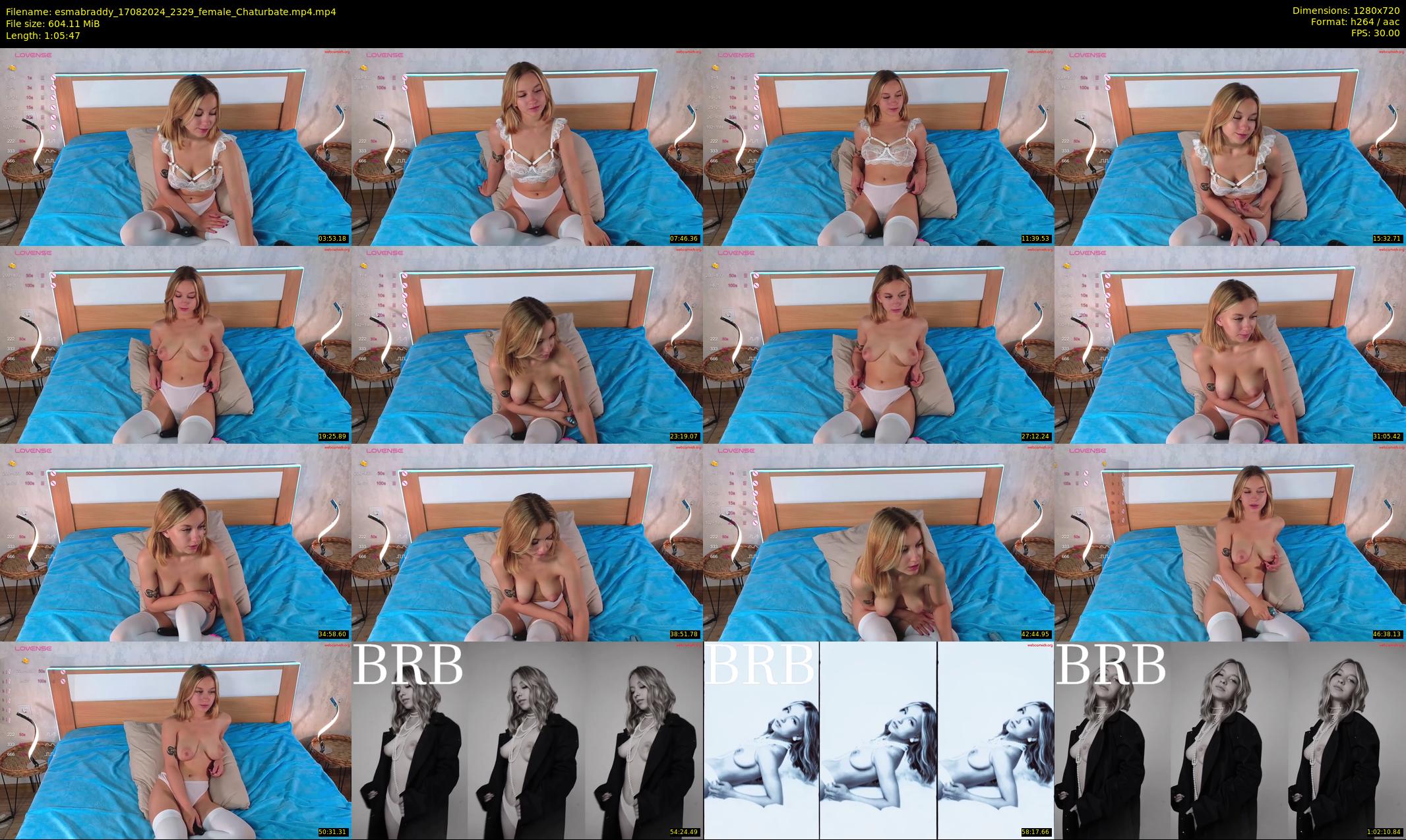 esmabraddy — 66 minute Chaturbate female cam show recording, 720p, Aug 17, 2024