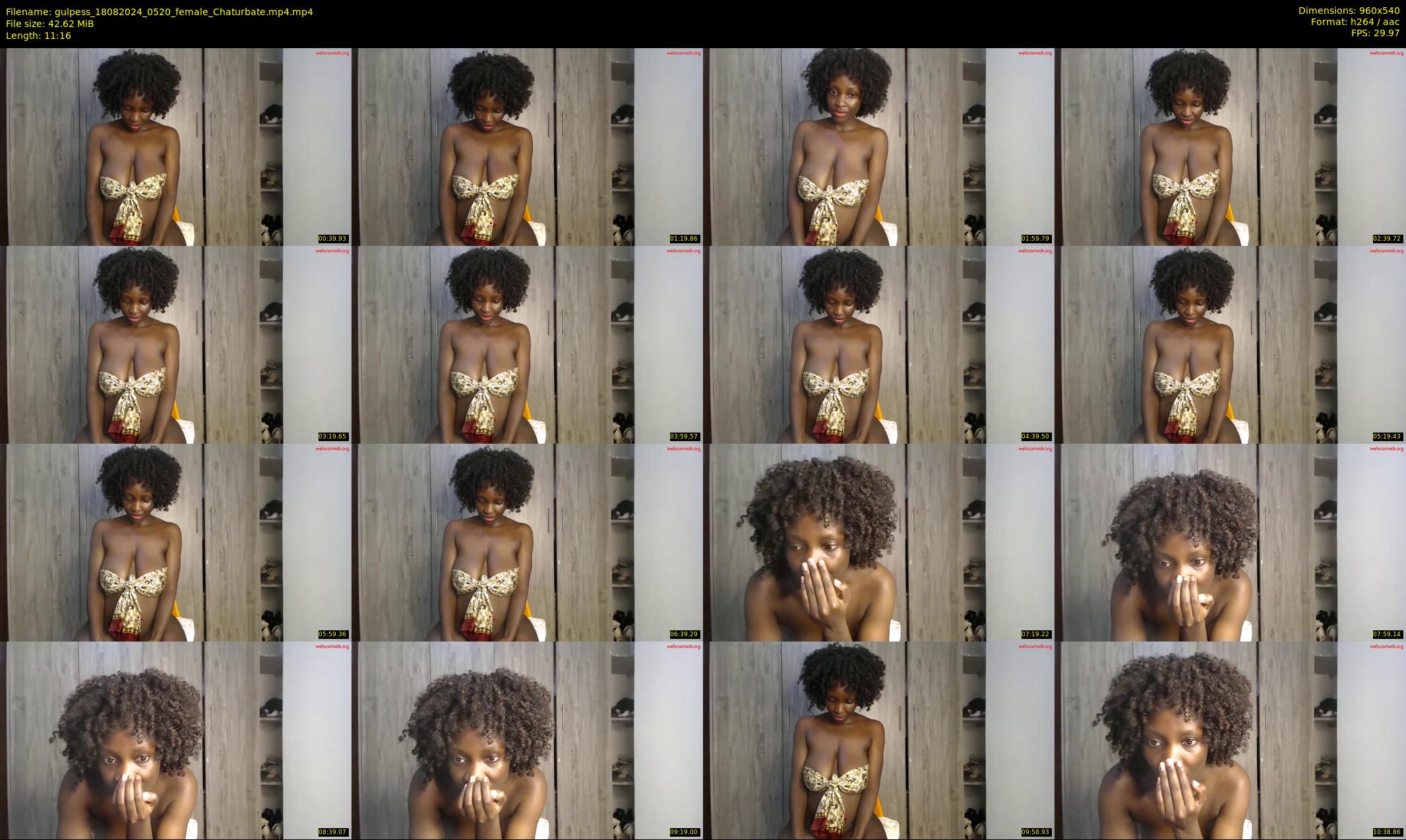 gulpess — 12 minute Chaturbate female cam show recording, 480p, Aug 18, 2024