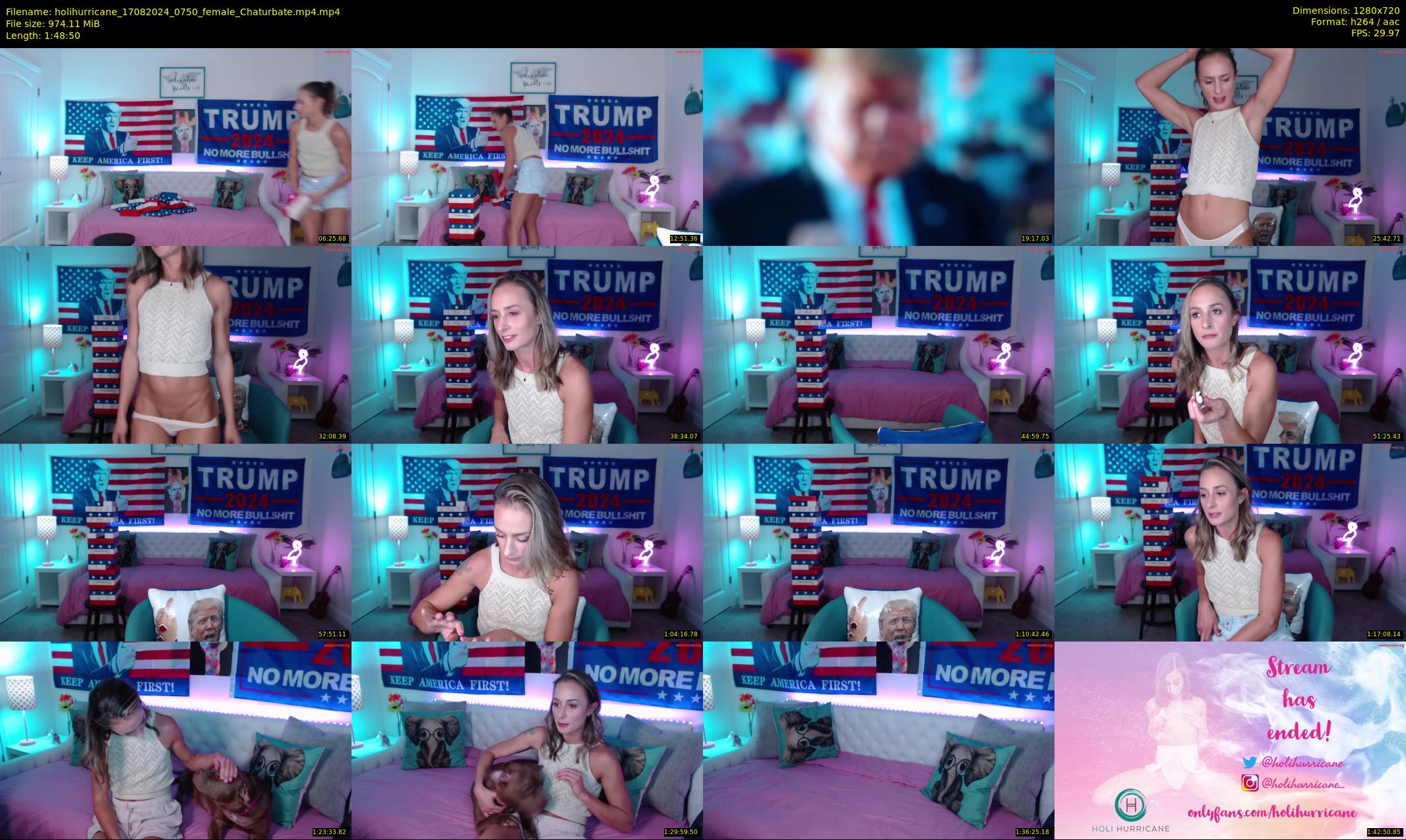 holihurricane — 109 minute Chaturbate female cam show recording, 720p, Aug 17, 2024