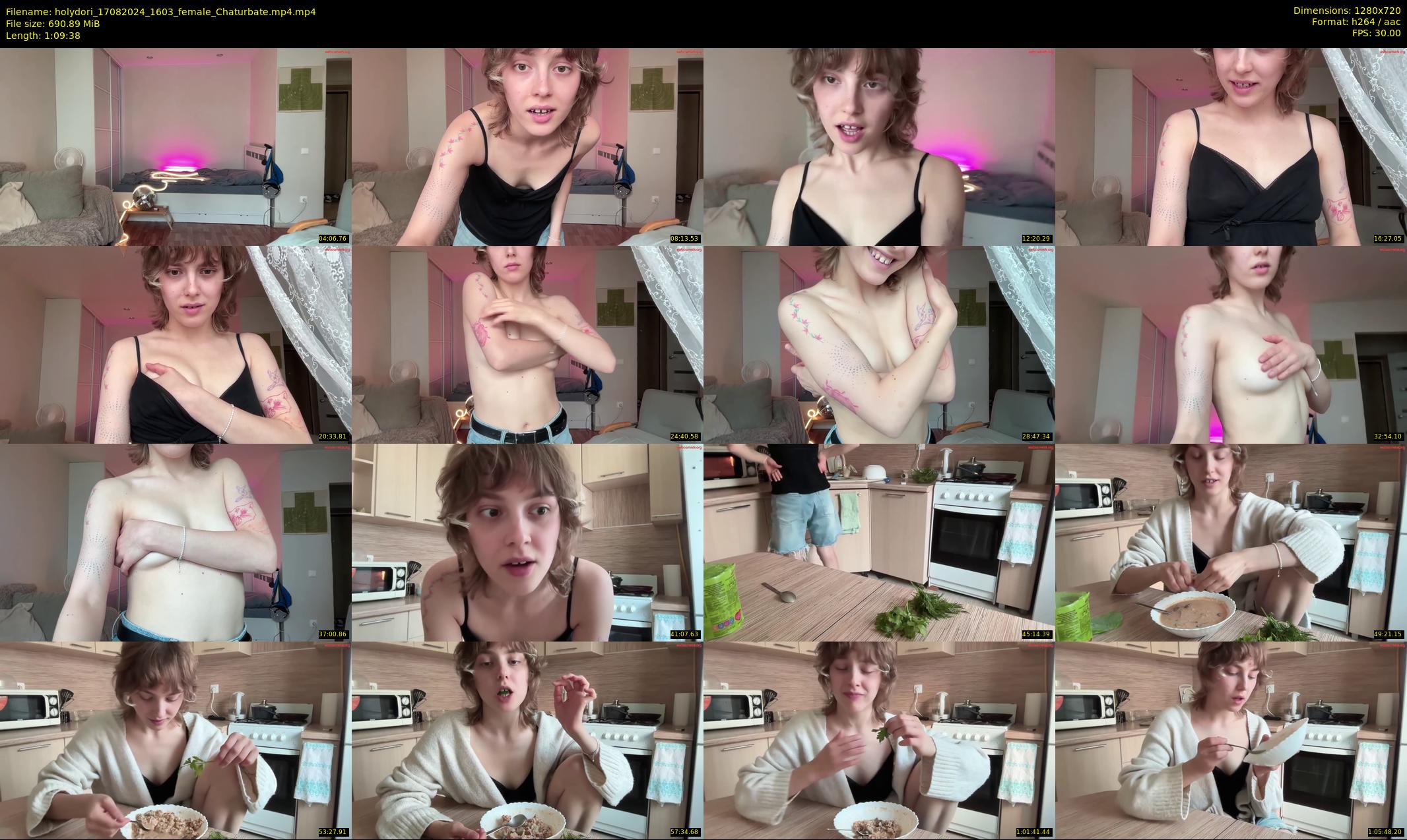 holydori — 70 minute Chaturbate female cam show recording, 720p, Aug 17, 2024