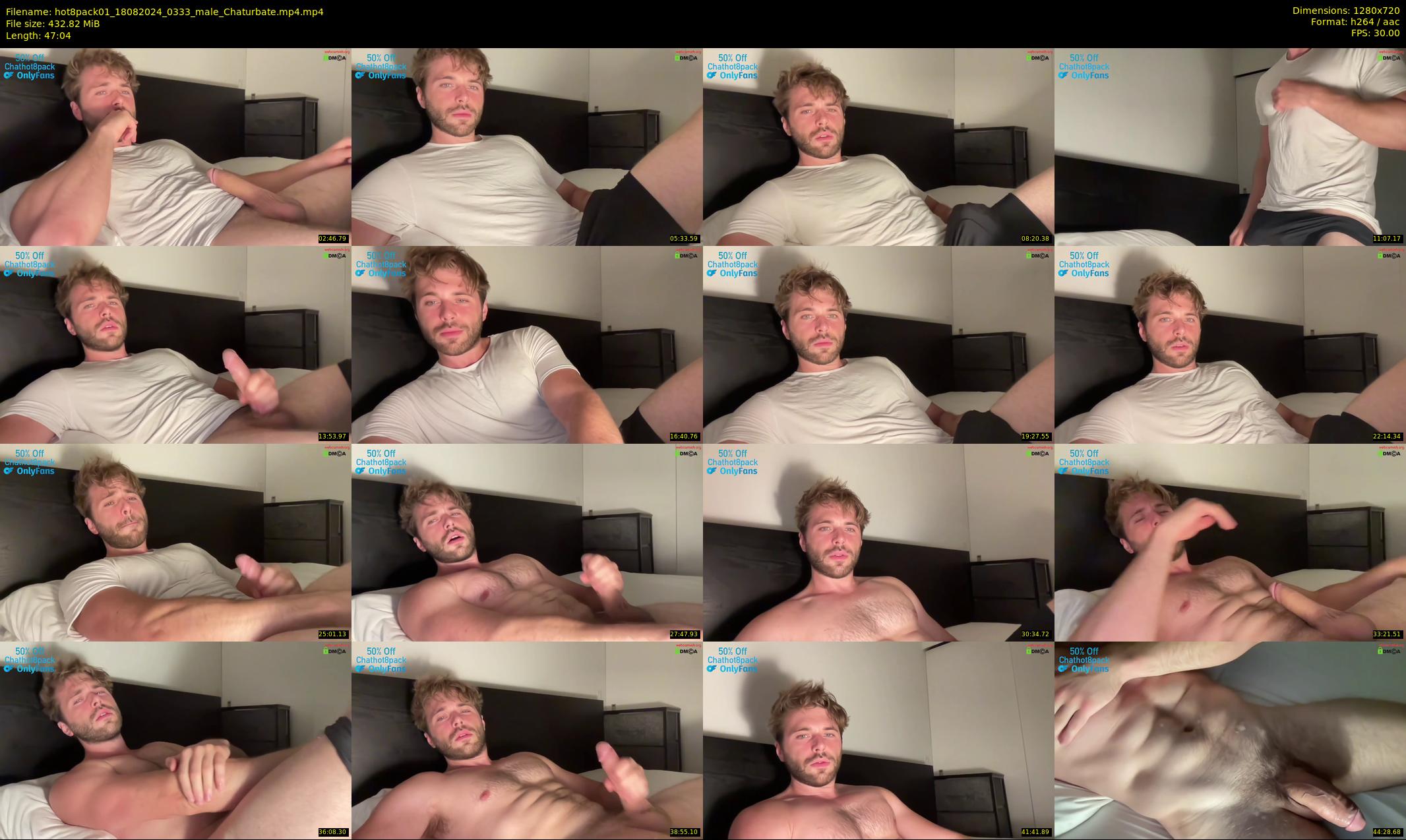 hot8pack01 — 48 minute Chaturbate male cam show recording, 720p, Aug 18, 2024