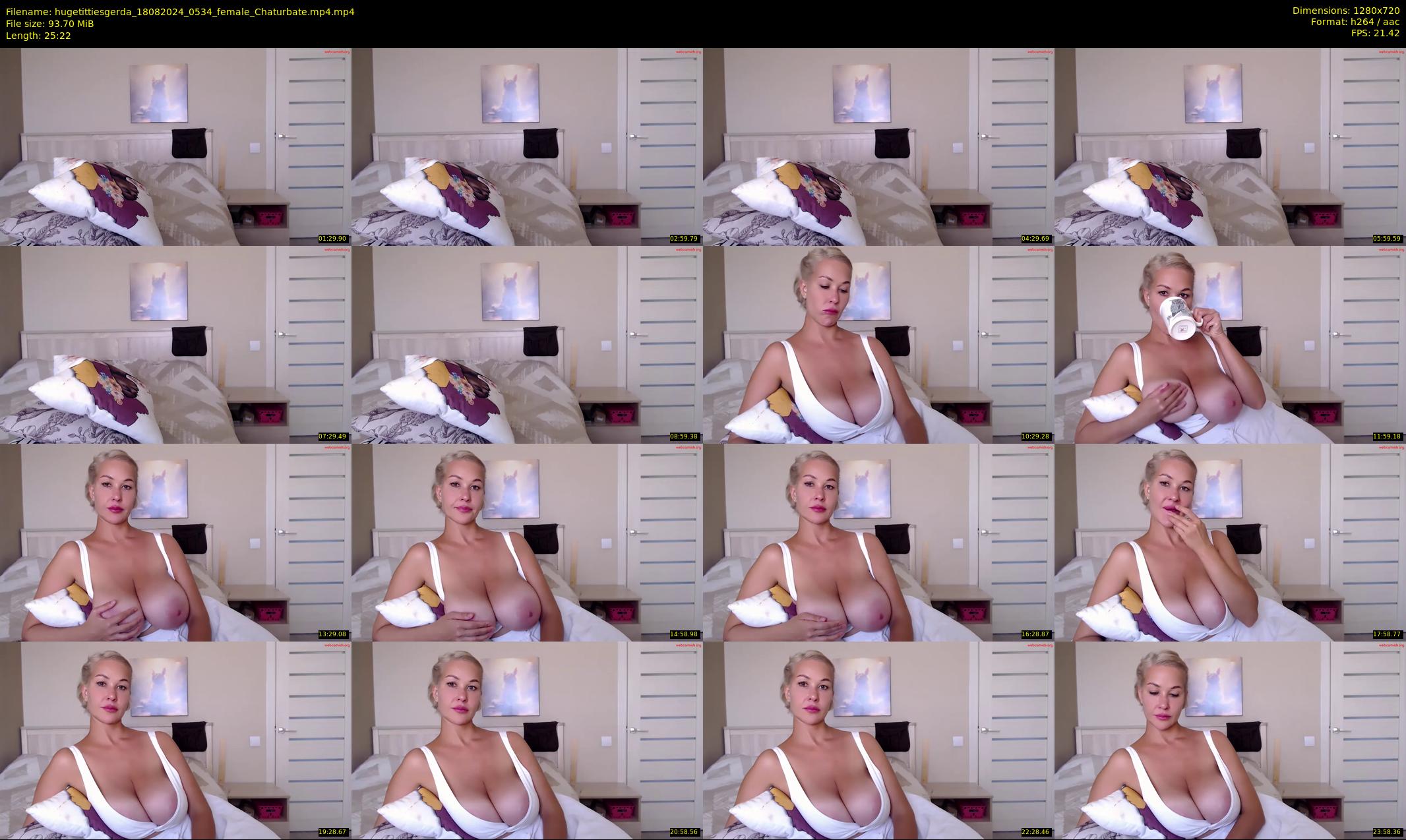 hugetittiesgerda — 26 minute Chaturbate female cam show recording, 720p, Aug 18, 2024
