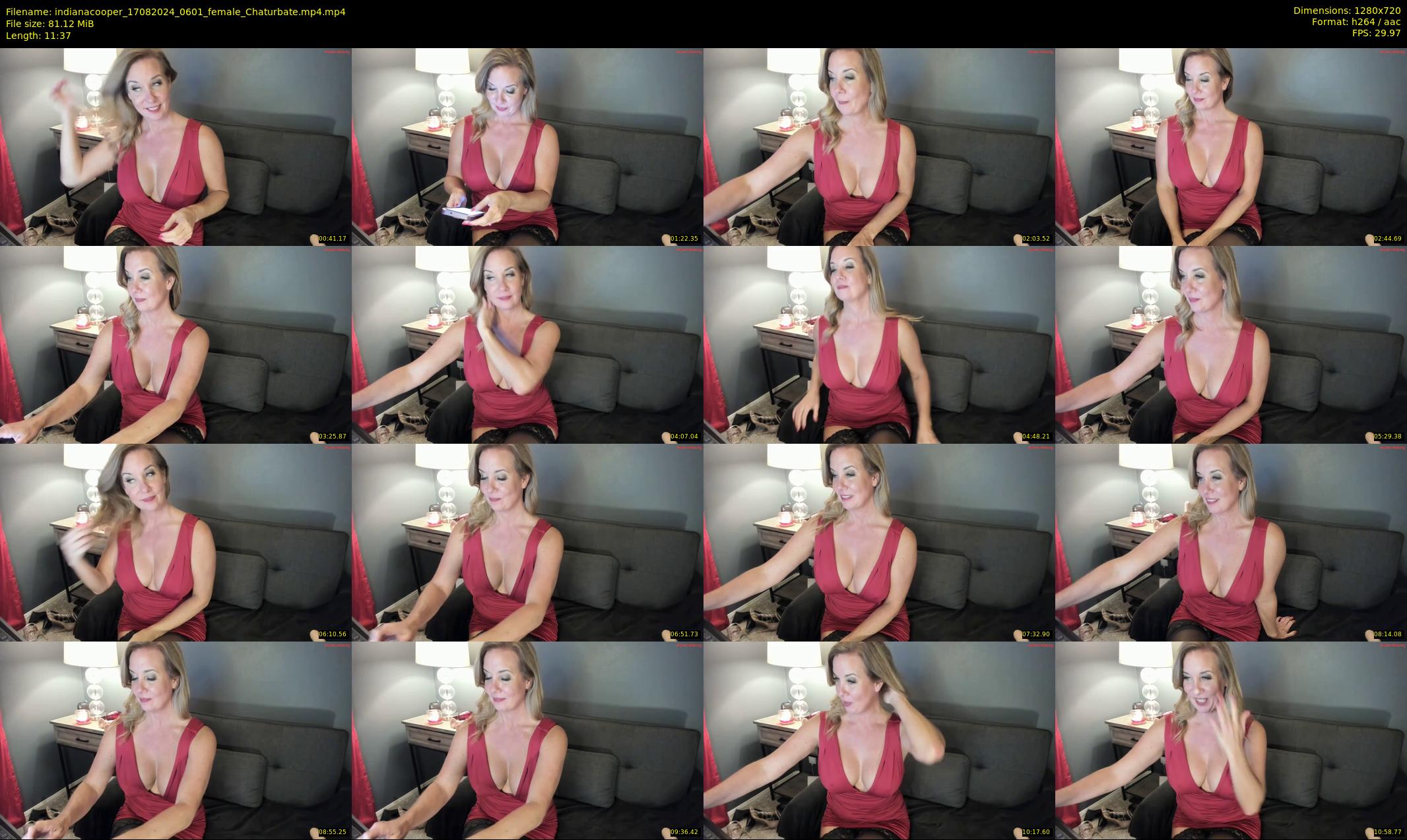 indianacooper — 12 minute Chaturbate female cam show recording, 720p, Aug 17, 2024