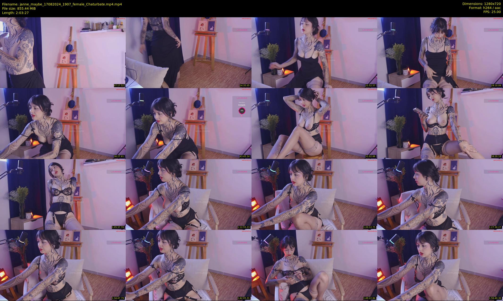 janne_maybe — 124 minute Chaturbate female cam show recording, 720p, Aug 17, 2024