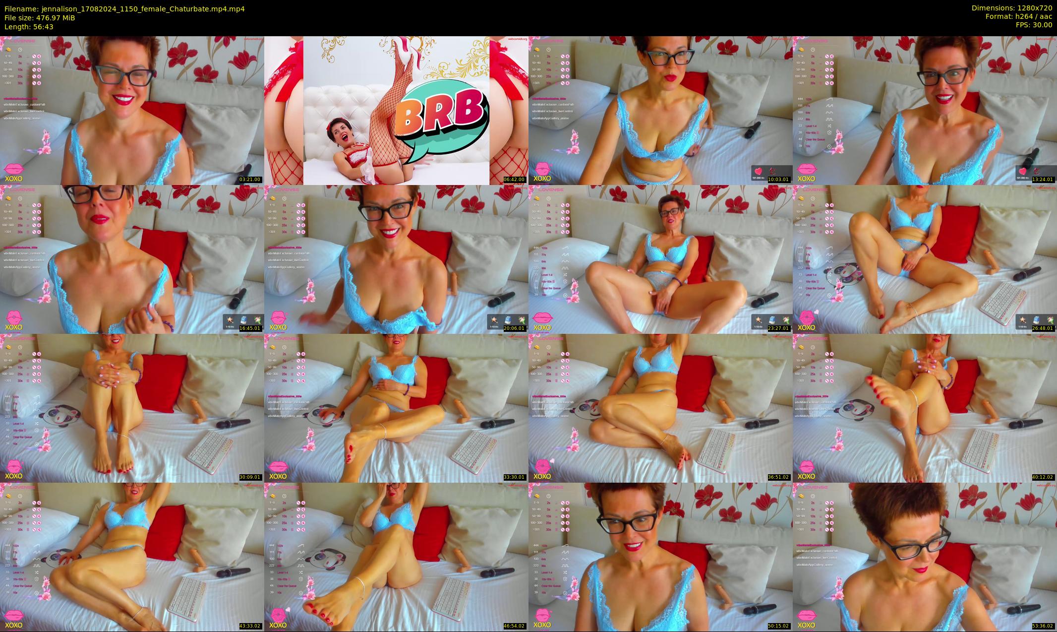 jennalison — 57 minute Chaturbate female cam show recording, 720p, Aug 17, 2024