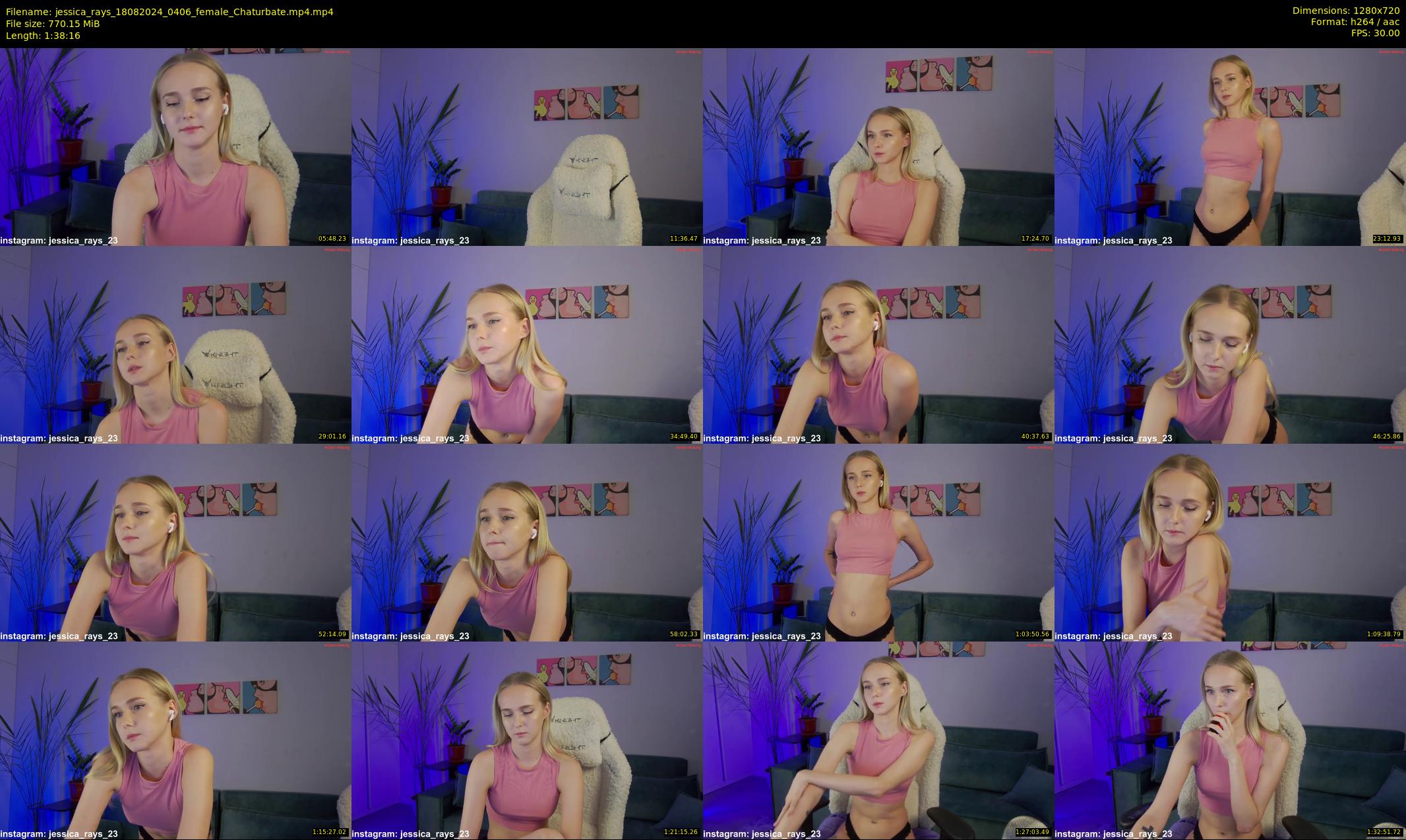 jessica_rays — 99 minute Chaturbate couple cam show recording, 720p, Aug 18, 2024