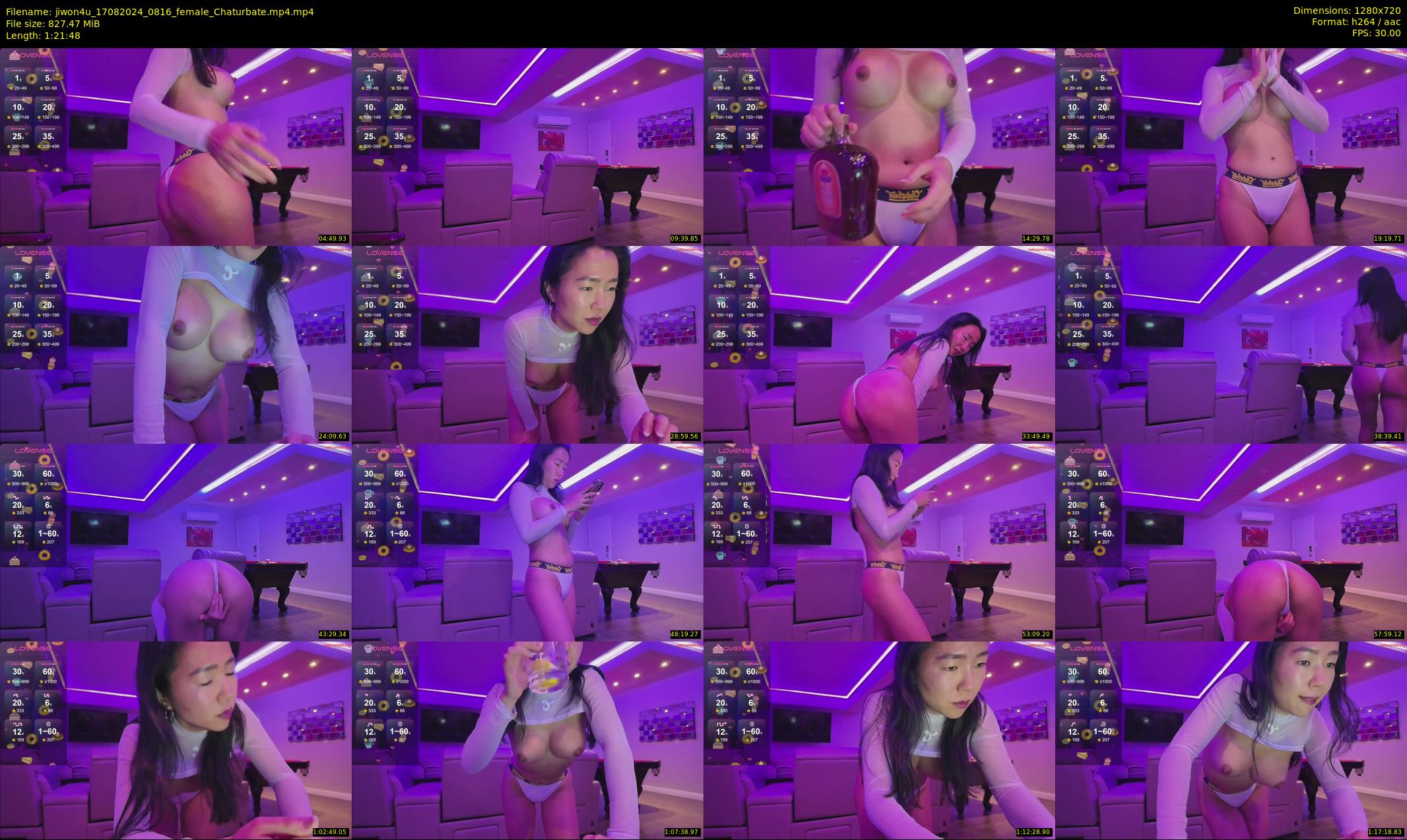jiwon4u — 82 minute Chaturbate female cam show recording, 720p, Aug 17, 2024